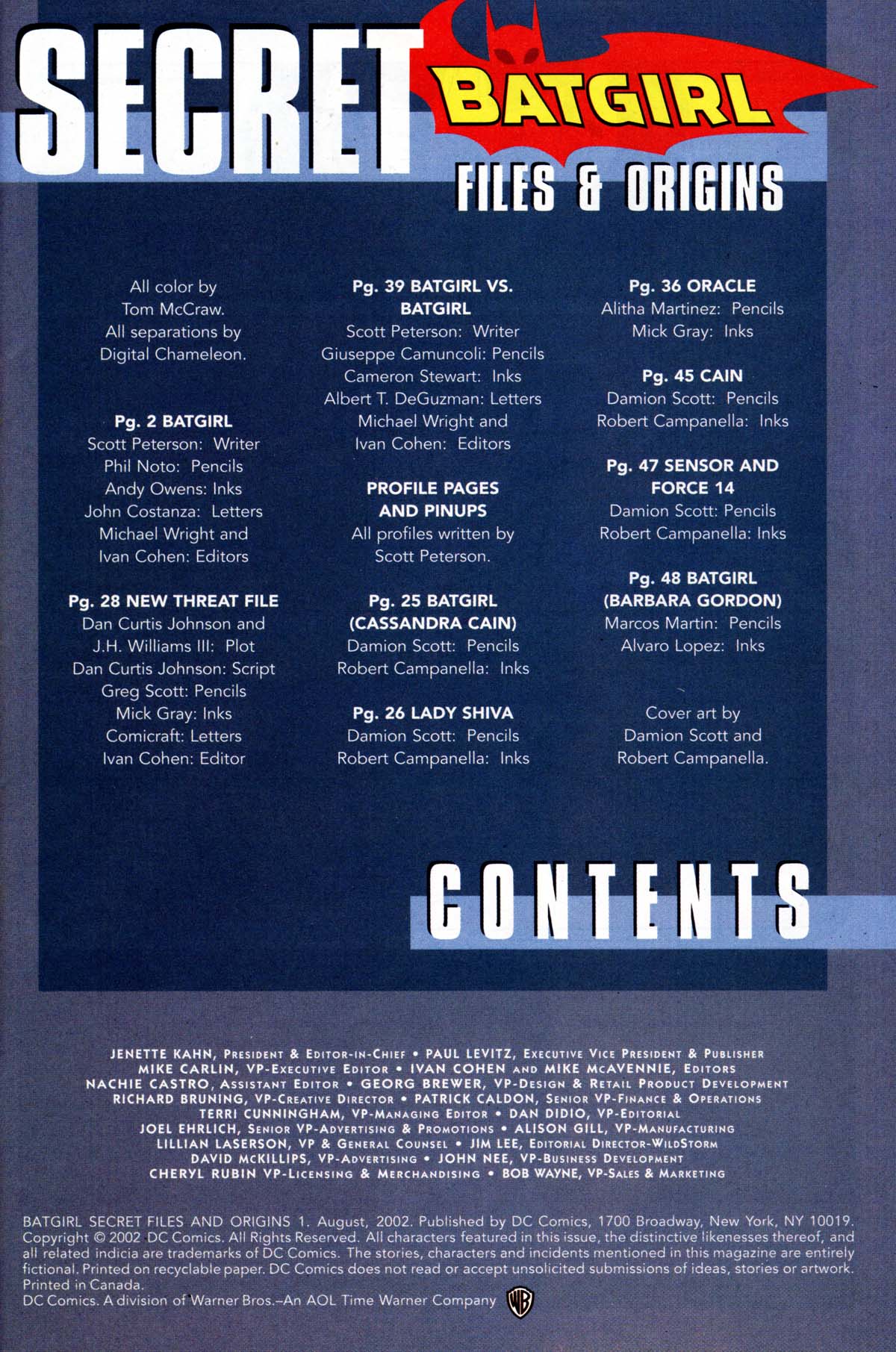 Read online Batgirl Secret Files and Origins comic -  Issue # Full - 2