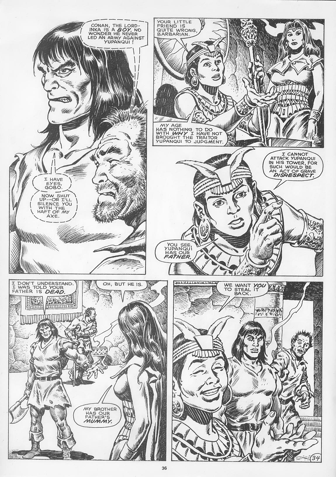 Read online The Savage Sword Of Conan comic -  Issue #166 - 38