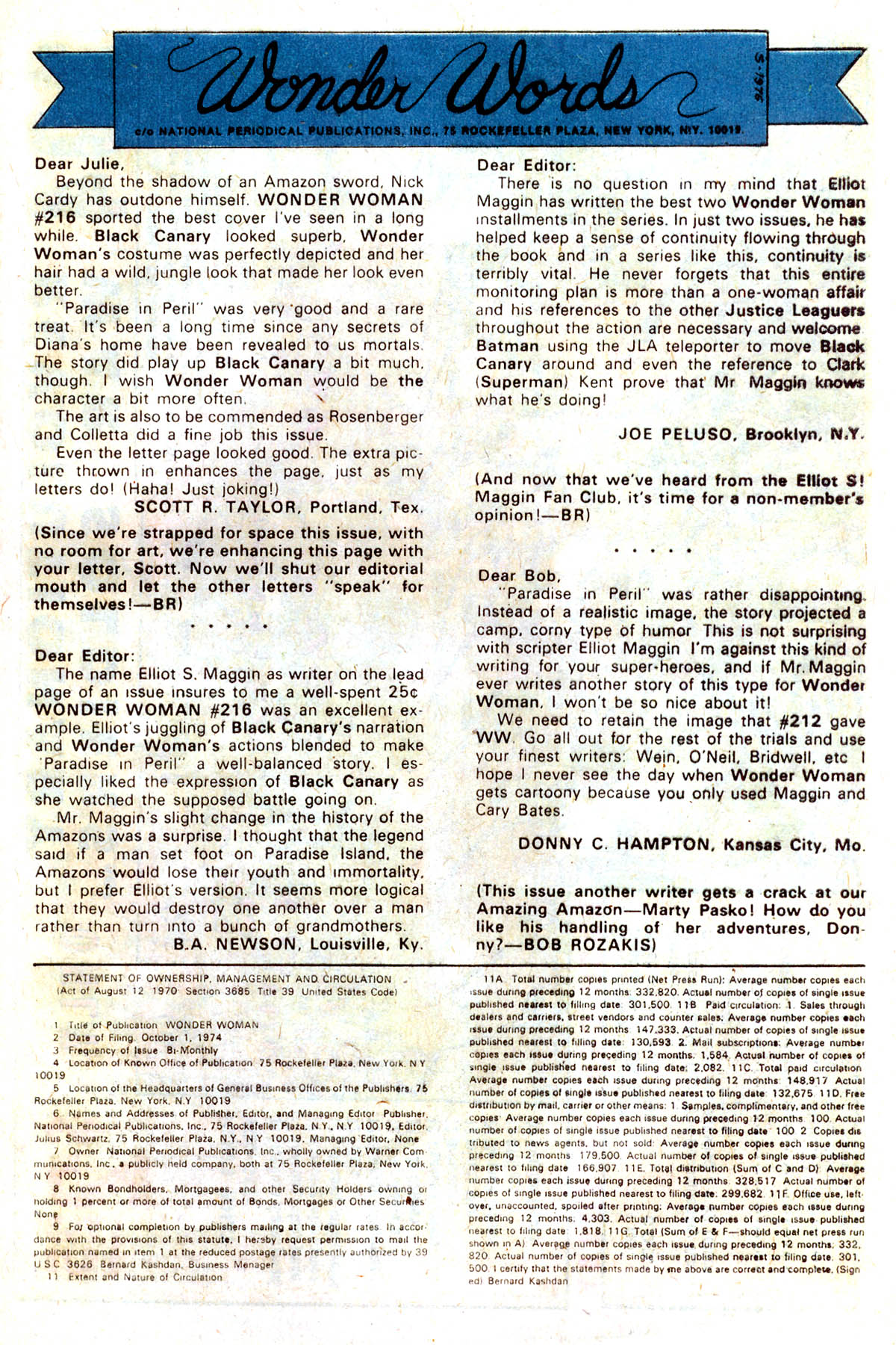 Read online Wonder Woman (1942) comic -  Issue #218 - 21