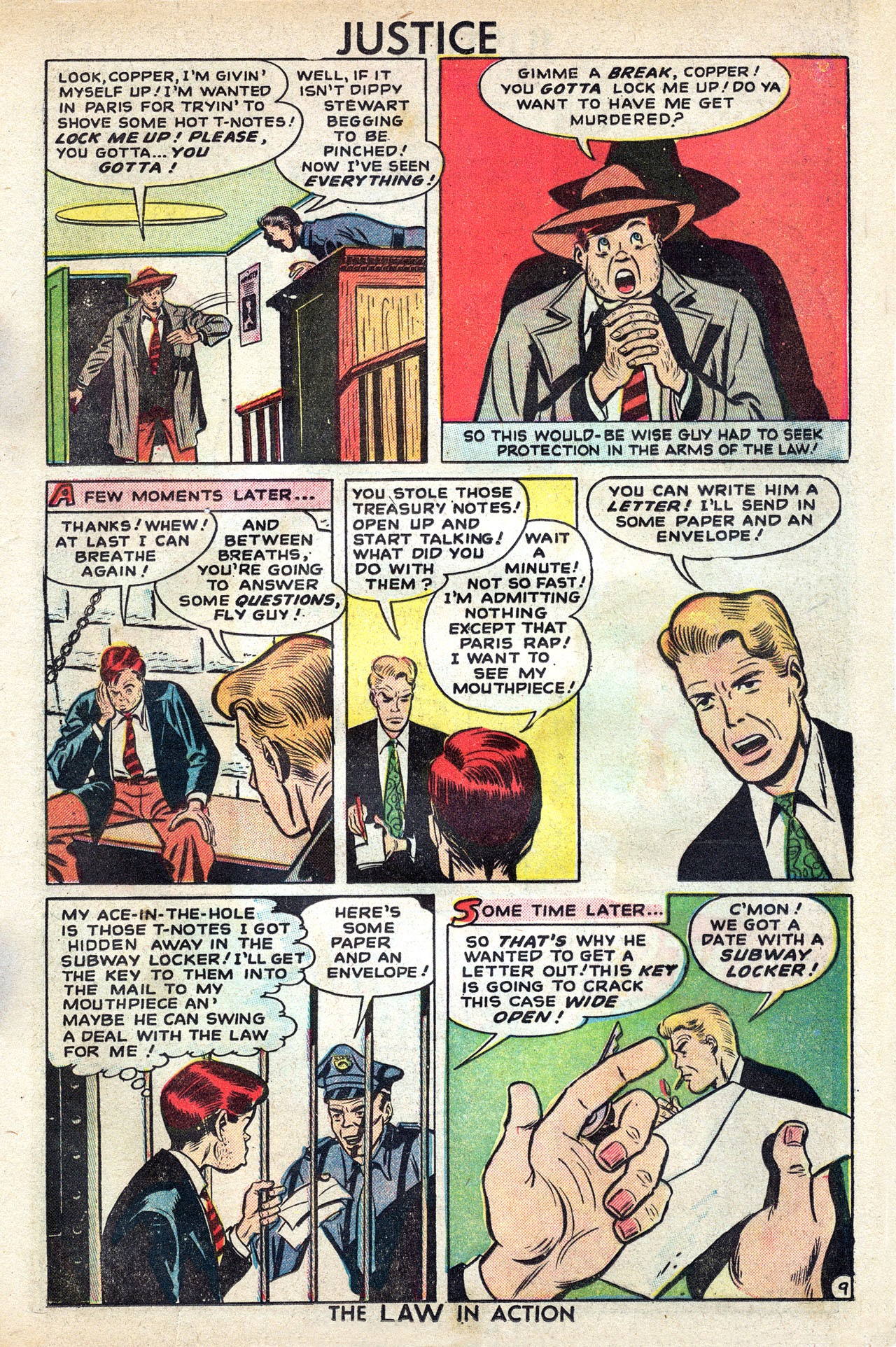 Read online Justice Comics (1948) comic -  Issue #7 - 11