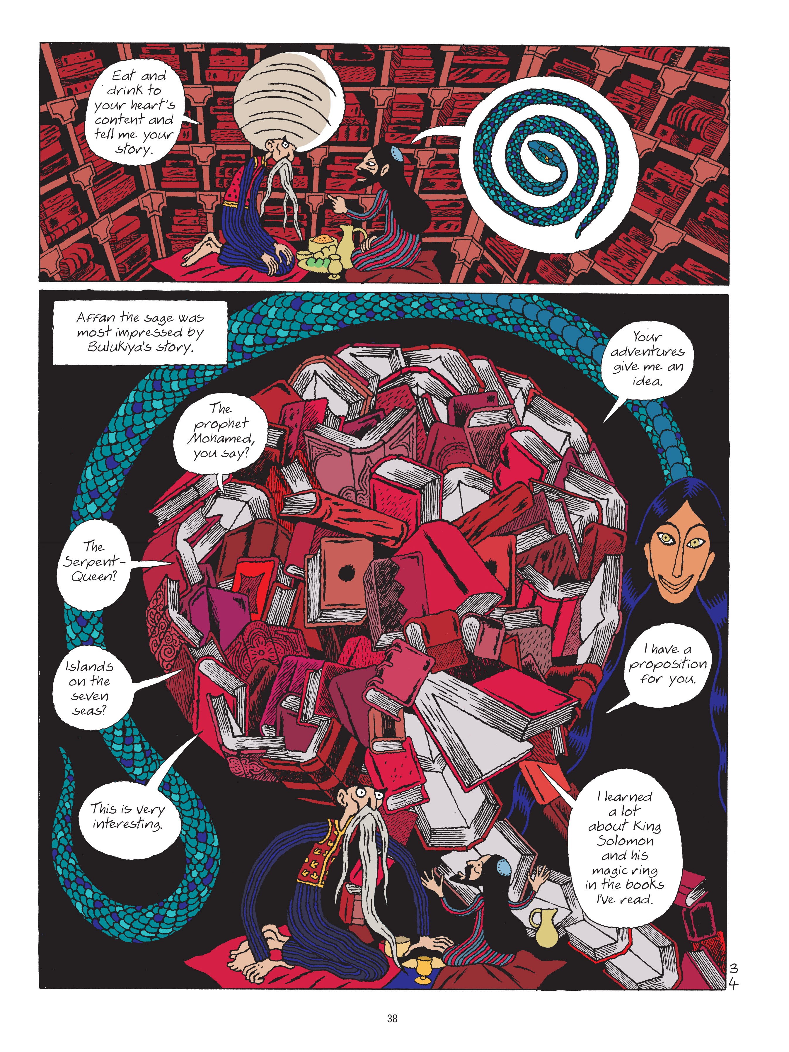 Read online A Tale of a Thousand and One Nights: HASIB & the Queen of Serpents comic -  Issue # TPB - 38