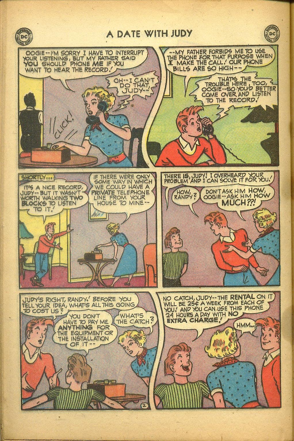 Read online A Date with Judy comic -  Issue #23 - 42