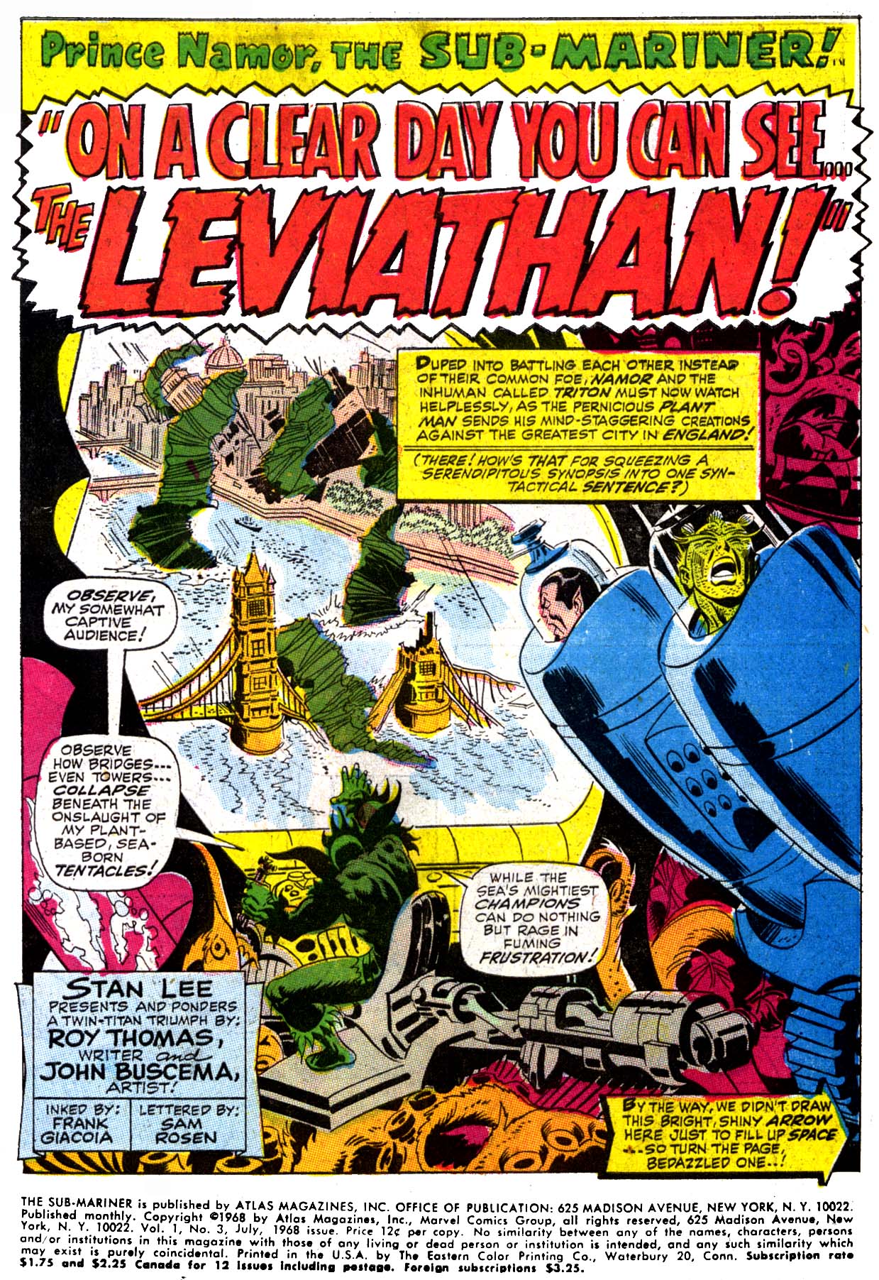 Read online The Sub-Mariner comic -  Issue #3 - 2