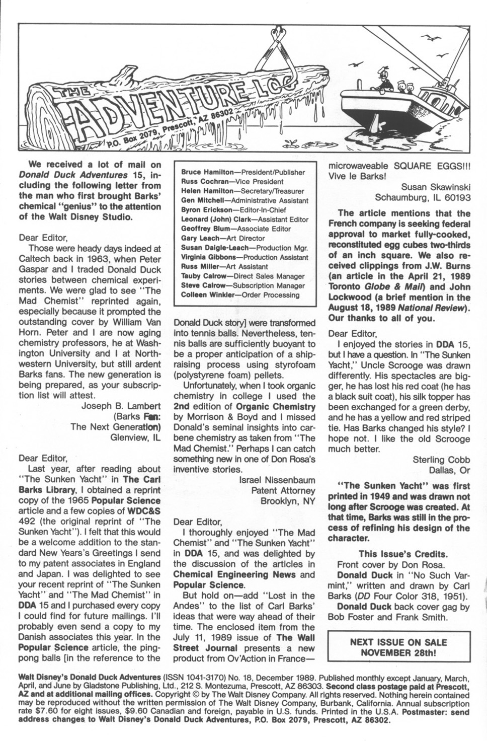 Read online Walt Disney's Donald Duck Adventures (1987) comic -  Issue #18 - 2