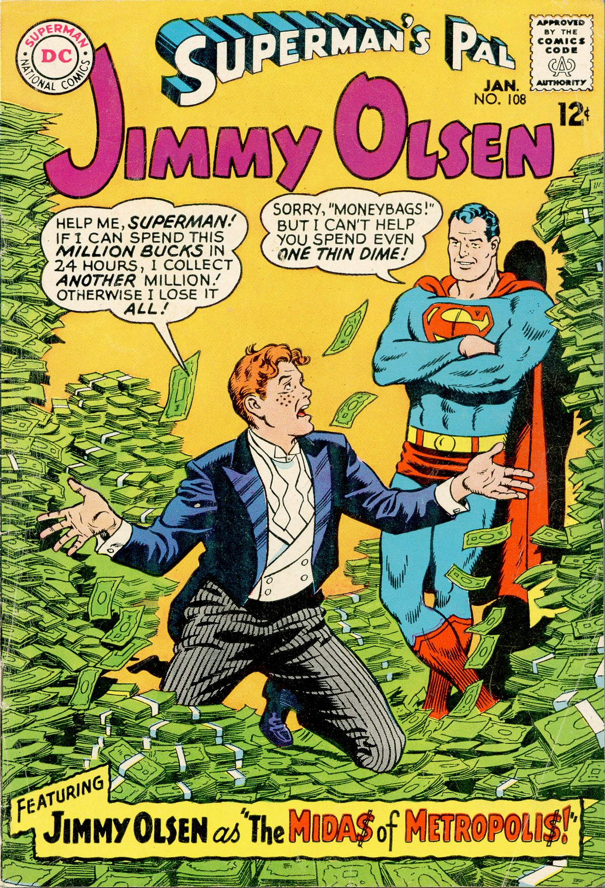 Read online Superman's Pal Jimmy Olsen comic -  Issue #108 - 1