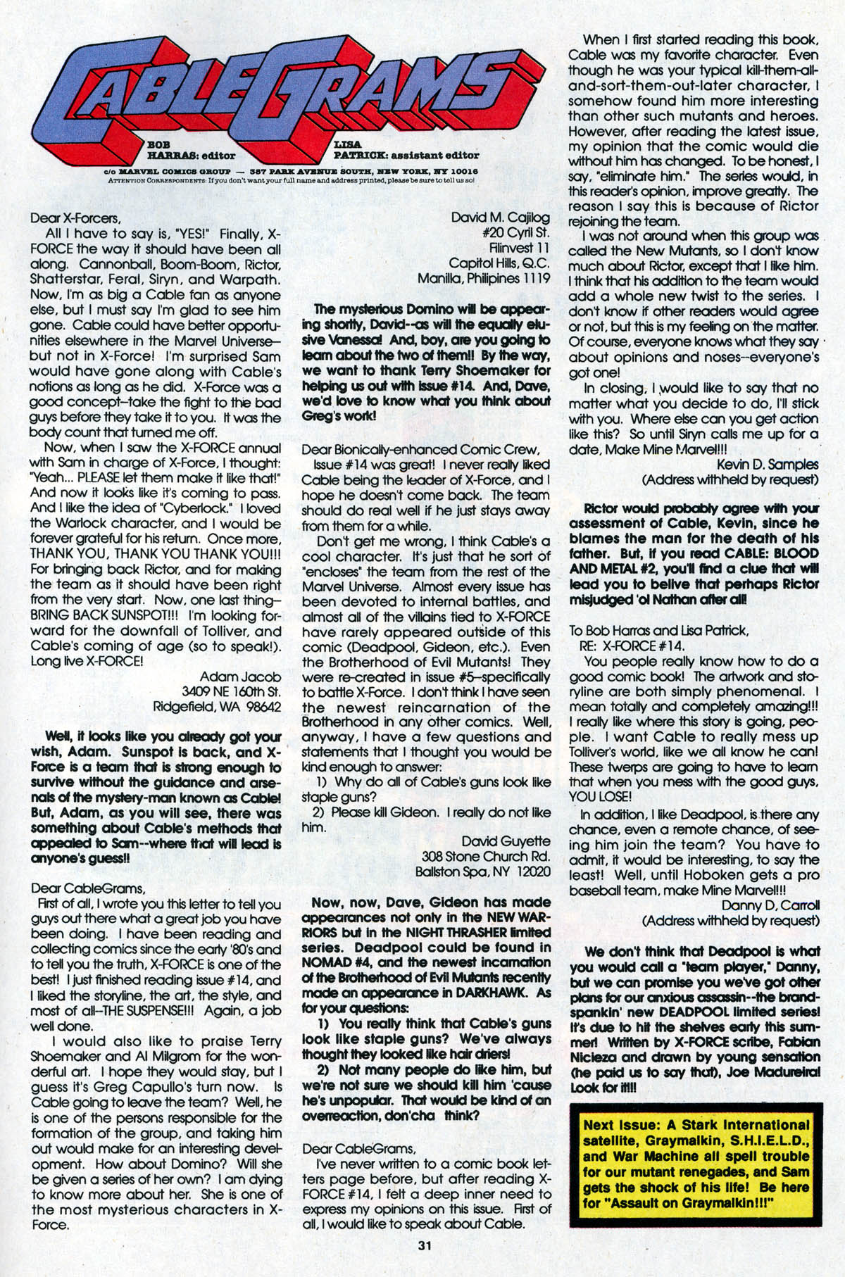 Read online X-Force (1991) comic -  Issue #19 - 33