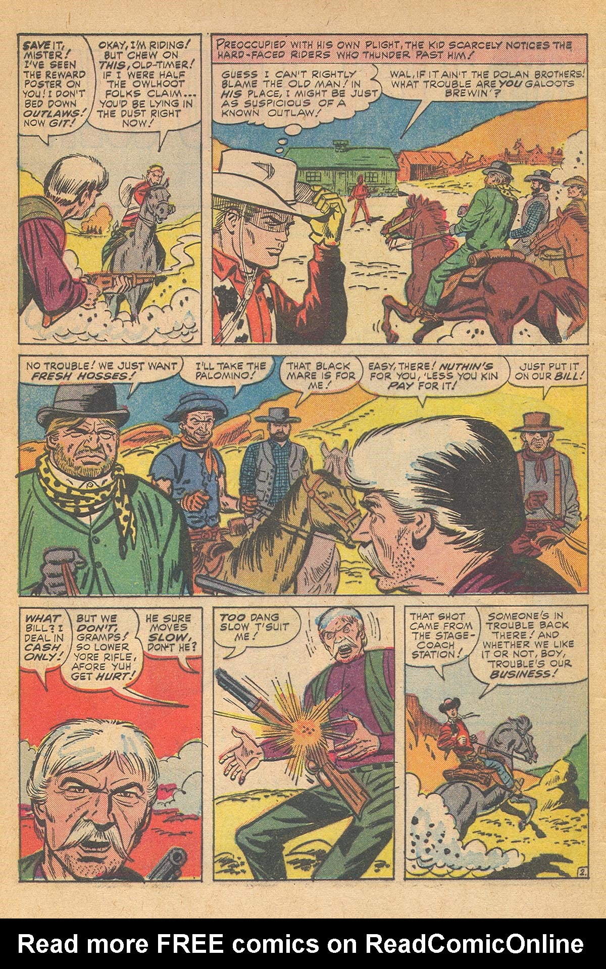 Read online Kid Colt Outlaw comic -  Issue #128 - 4