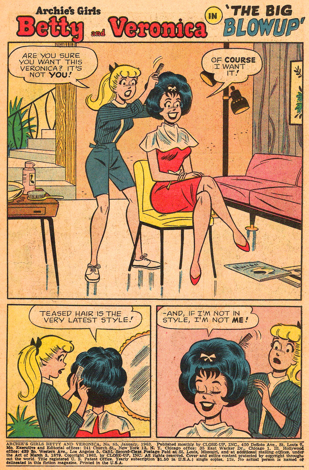 Read online Archie's Girls Betty and Veronica comic -  Issue #85 - 3