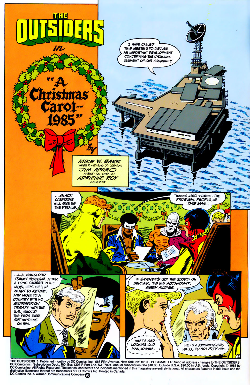 Read online The Outsiders (1985) comic - Issue #5
