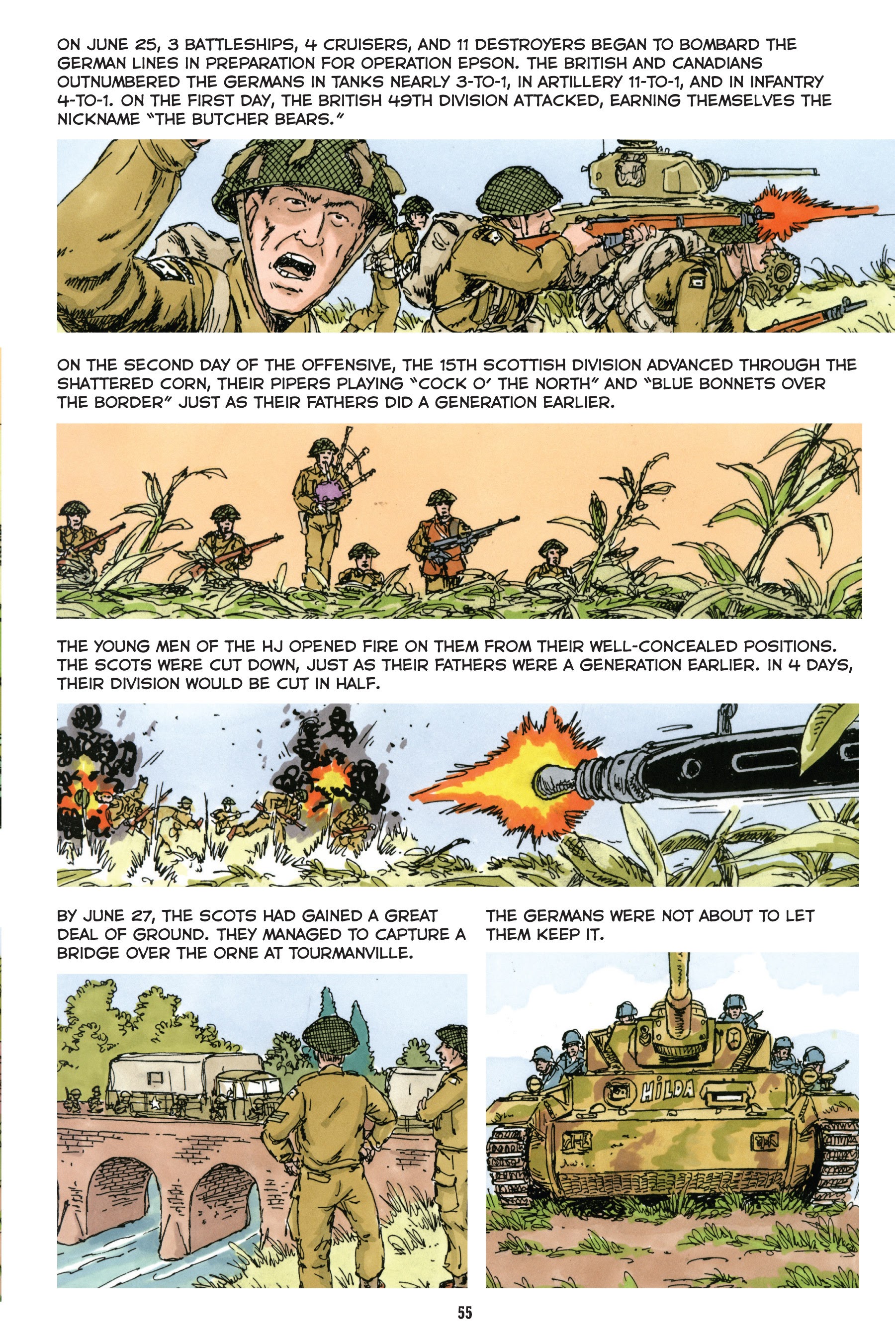 Read online Normandy: A Graphic History of D-Day, the Allied Invasion of Hitler's Fortress Europe comic -  Issue # TPB - 56