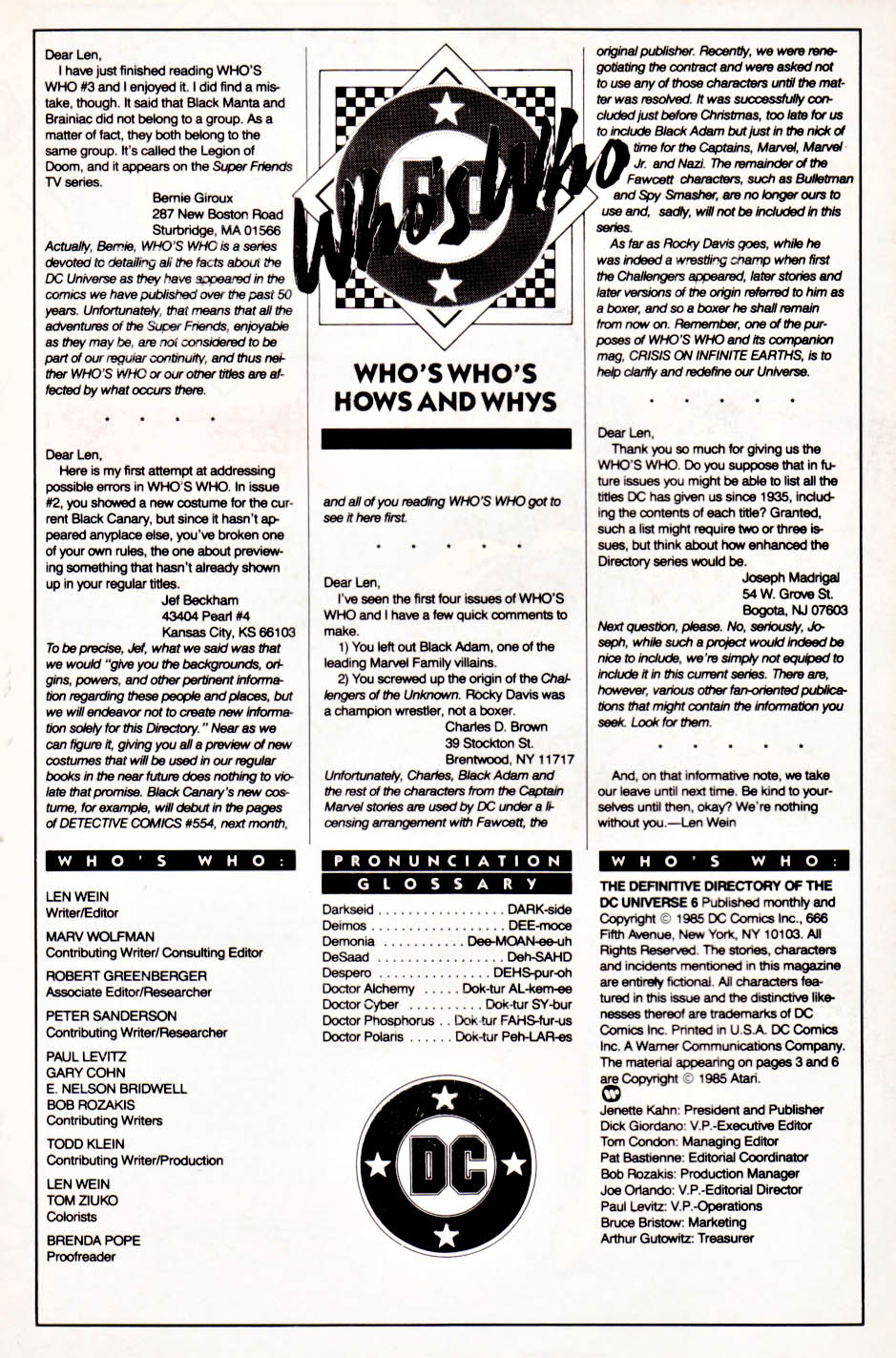 Read online Who's Who: The Definitive Directory of the DC Universe comic -  Issue #6 - 2