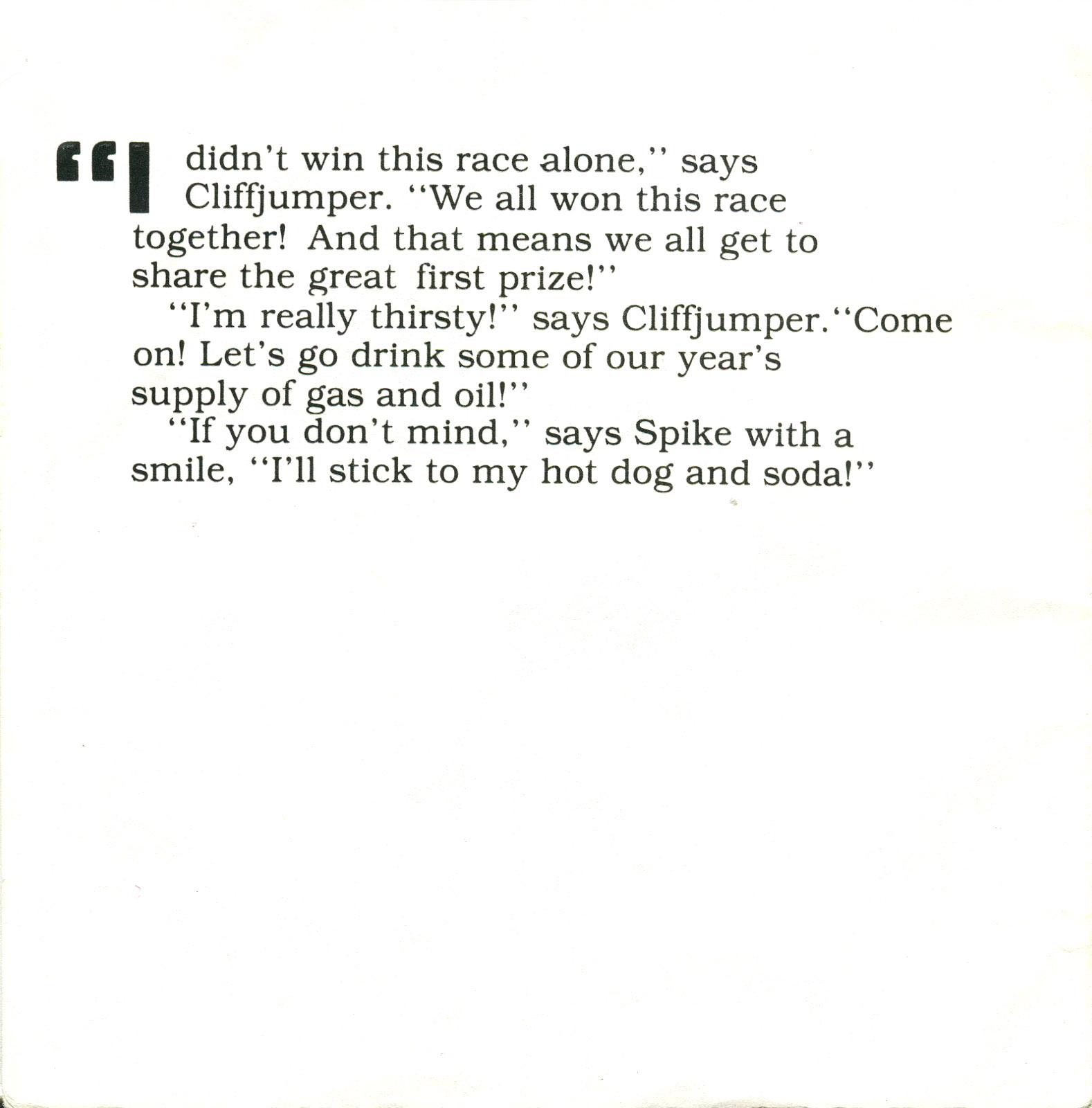 Read online The Transformers: The Great Car Rally comic -  Issue # Full - 35