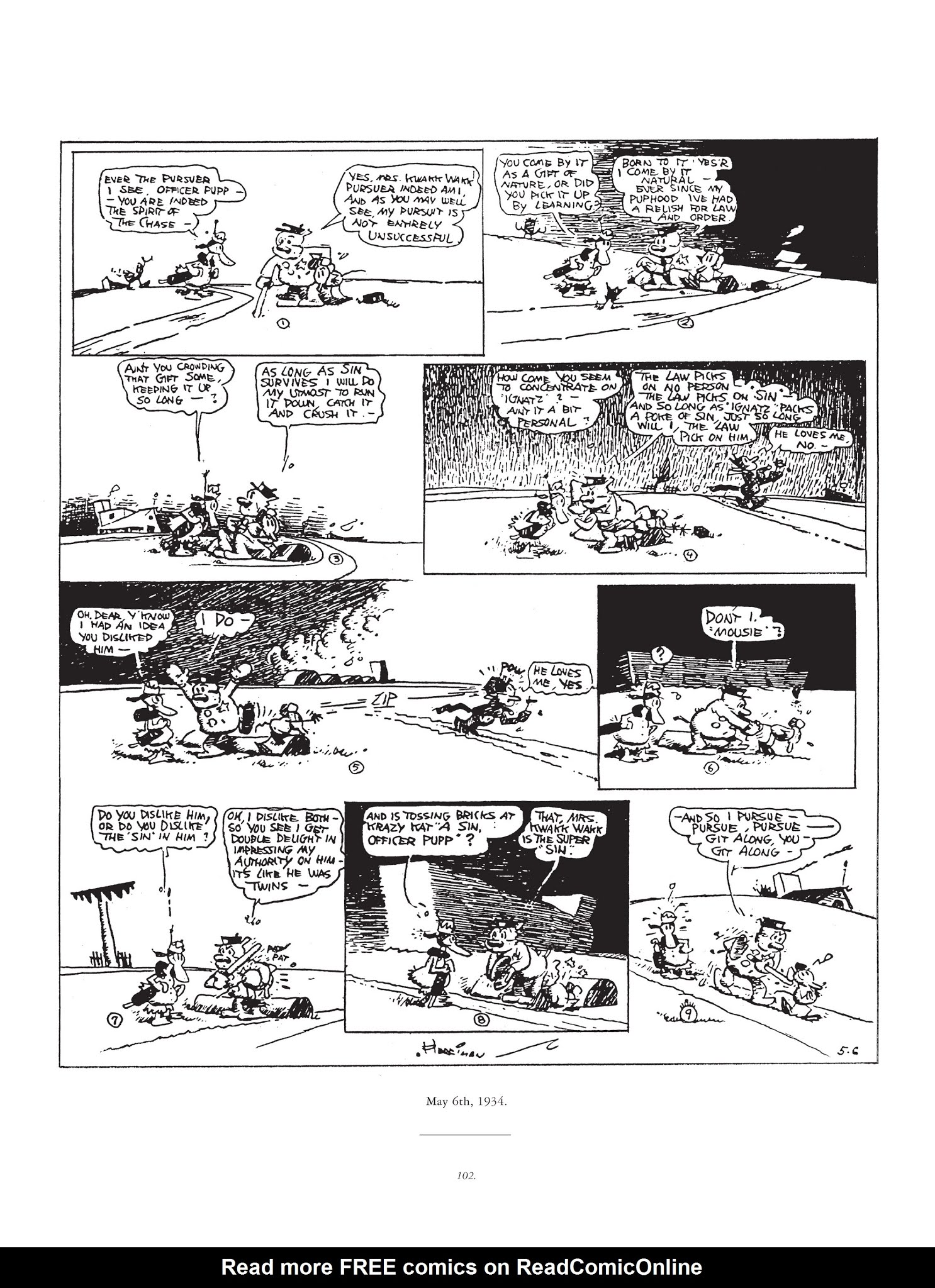 Read online Krazy & Ignatz comic -  Issue # TPB 8 - 101