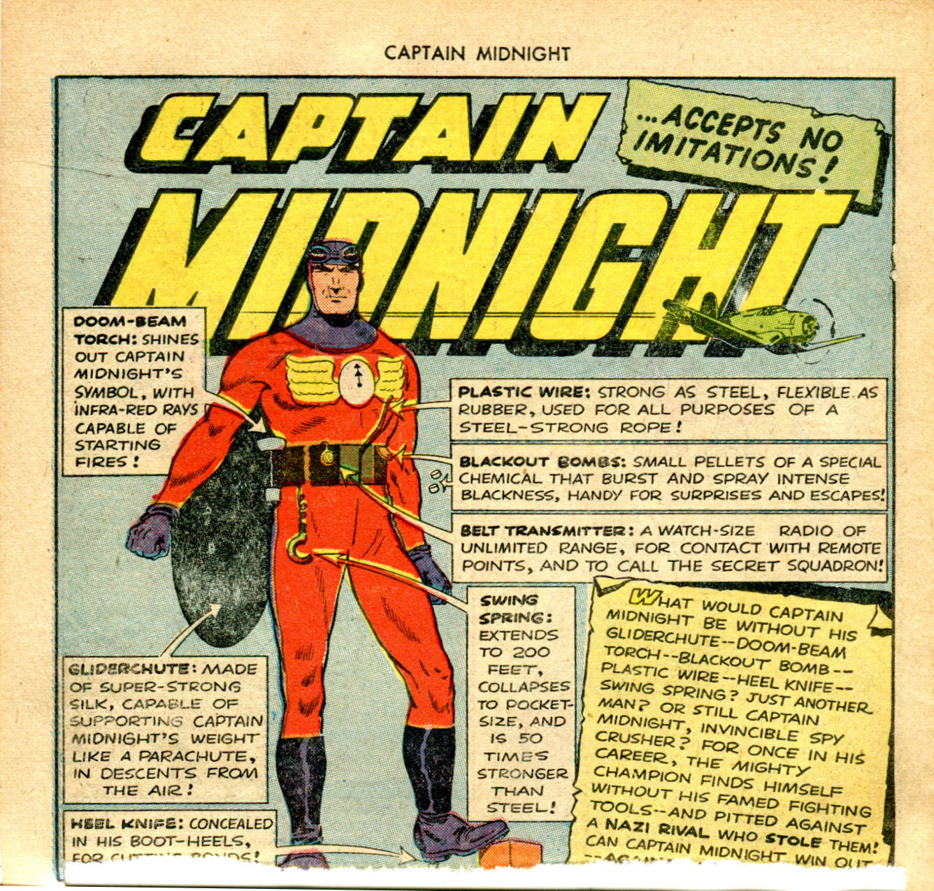 Read online Captain Midnight (1942) comic -  Issue #18 - 38