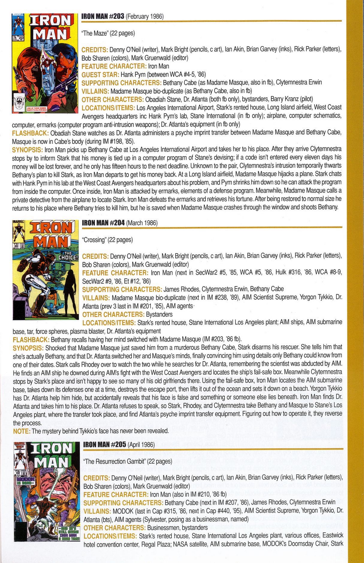 Read online Official Index to the Marvel Universe comic -  Issue #6 - 39