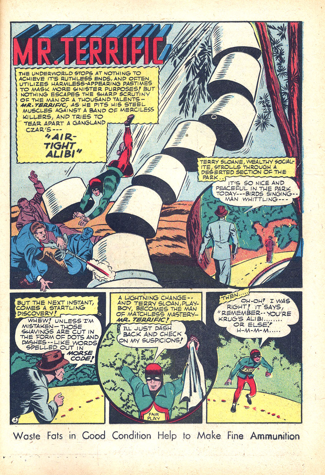 Read online Sensation (Mystery) Comics comic -  Issue #34 - 33