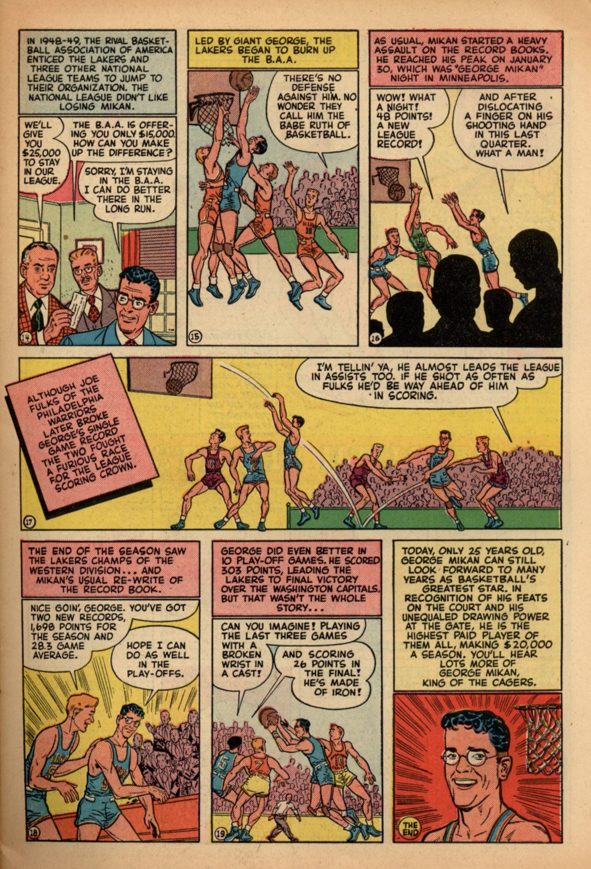 Read online Babe Ruth Sports Comics comic -  Issue #6 - 7