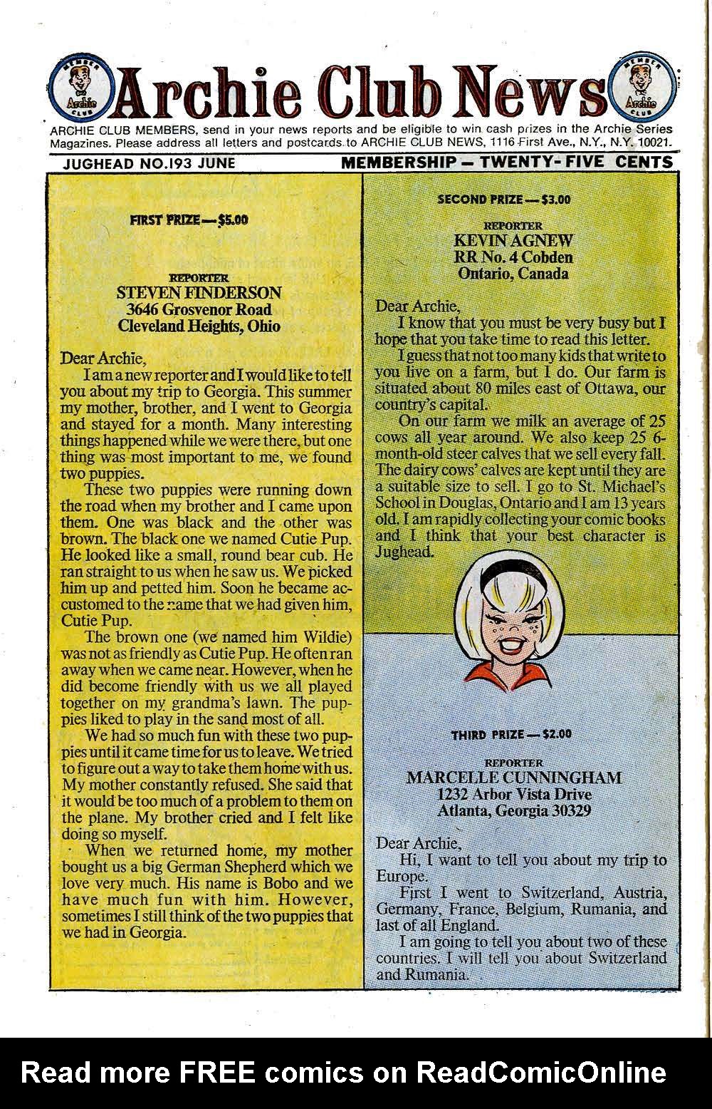 Read online Jughead (1965) comic -  Issue #193 - 26