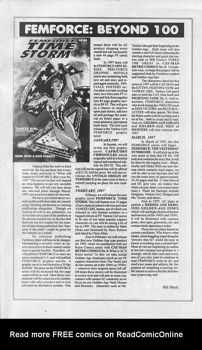 Read online Femforce comic -  Issue #98 - 33