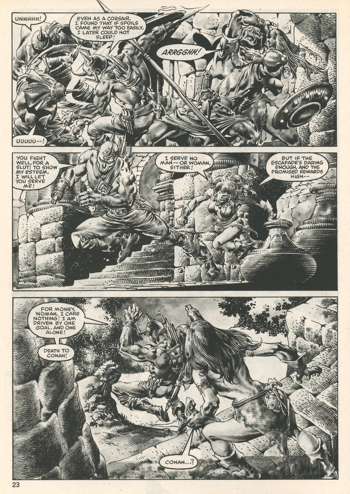 Read online The Savage Sword Of Conan comic -  Issue #107 - 23