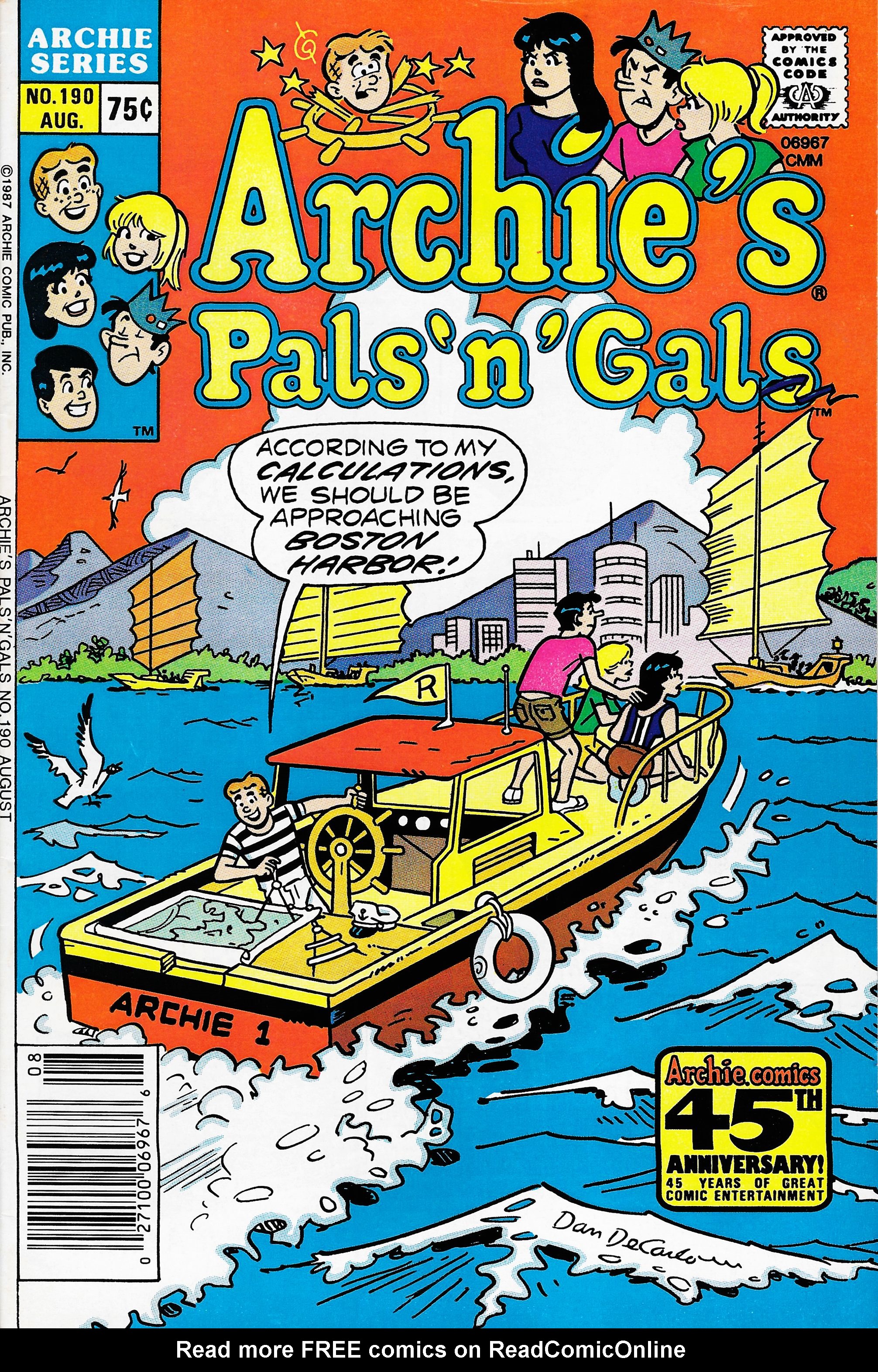 Read online Archie's Pals 'N' Gals (1952) comic -  Issue #190 - 1