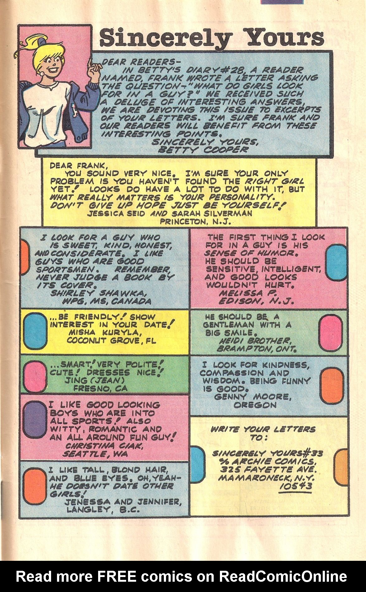 Read online Betty's Diary comic -  Issue #33 - 33