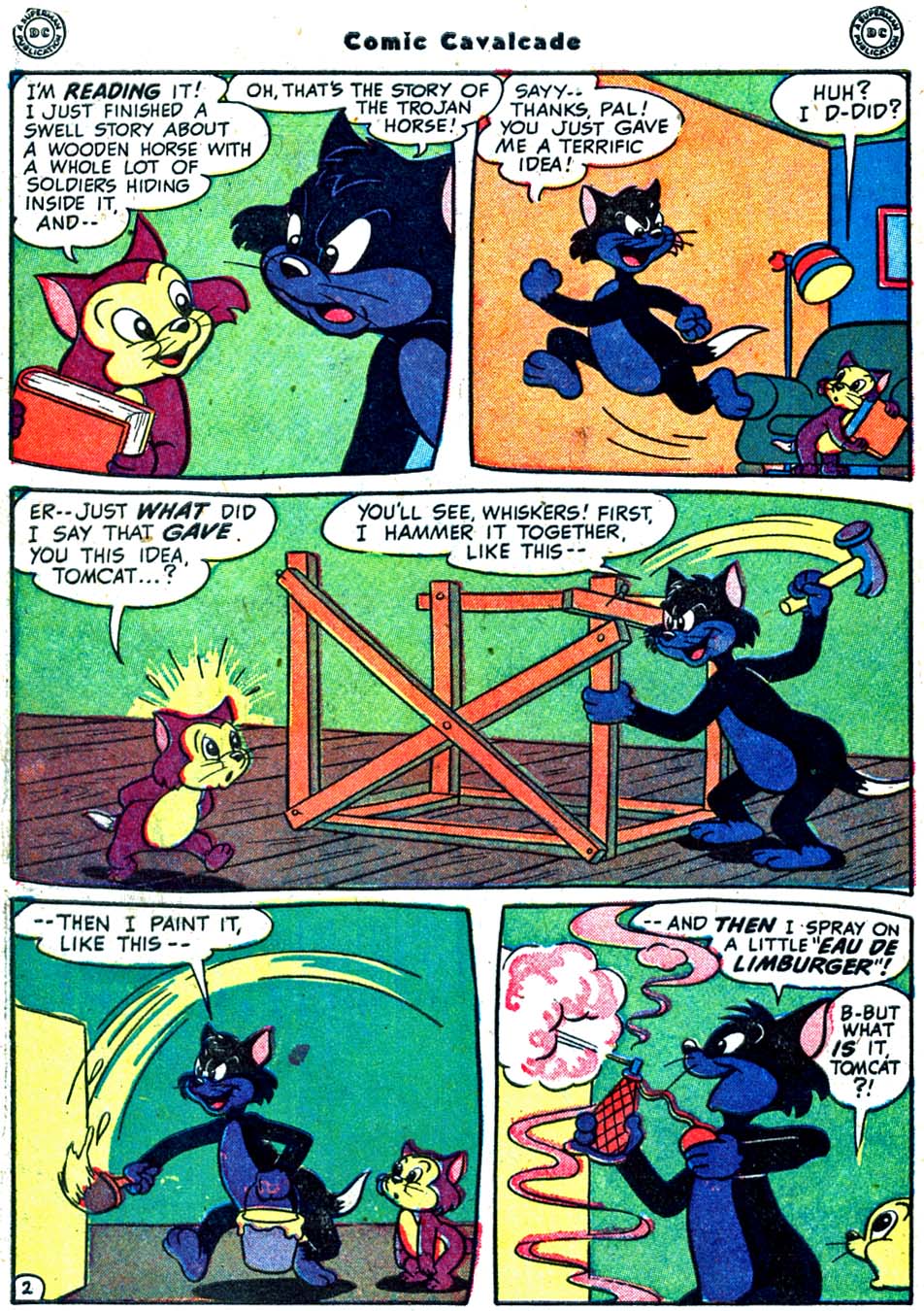 Read online Comic Cavalcade comic -  Issue #32 - 14