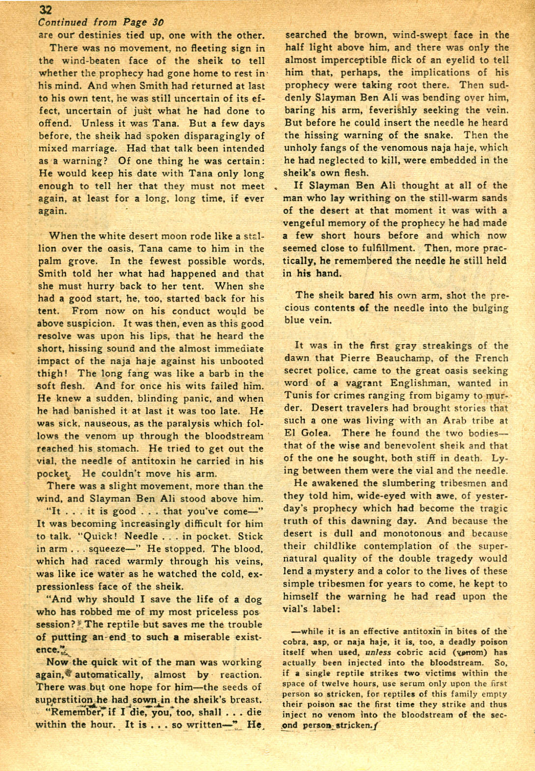 Read online Shadow Comics comic -  Issue #25 - 30