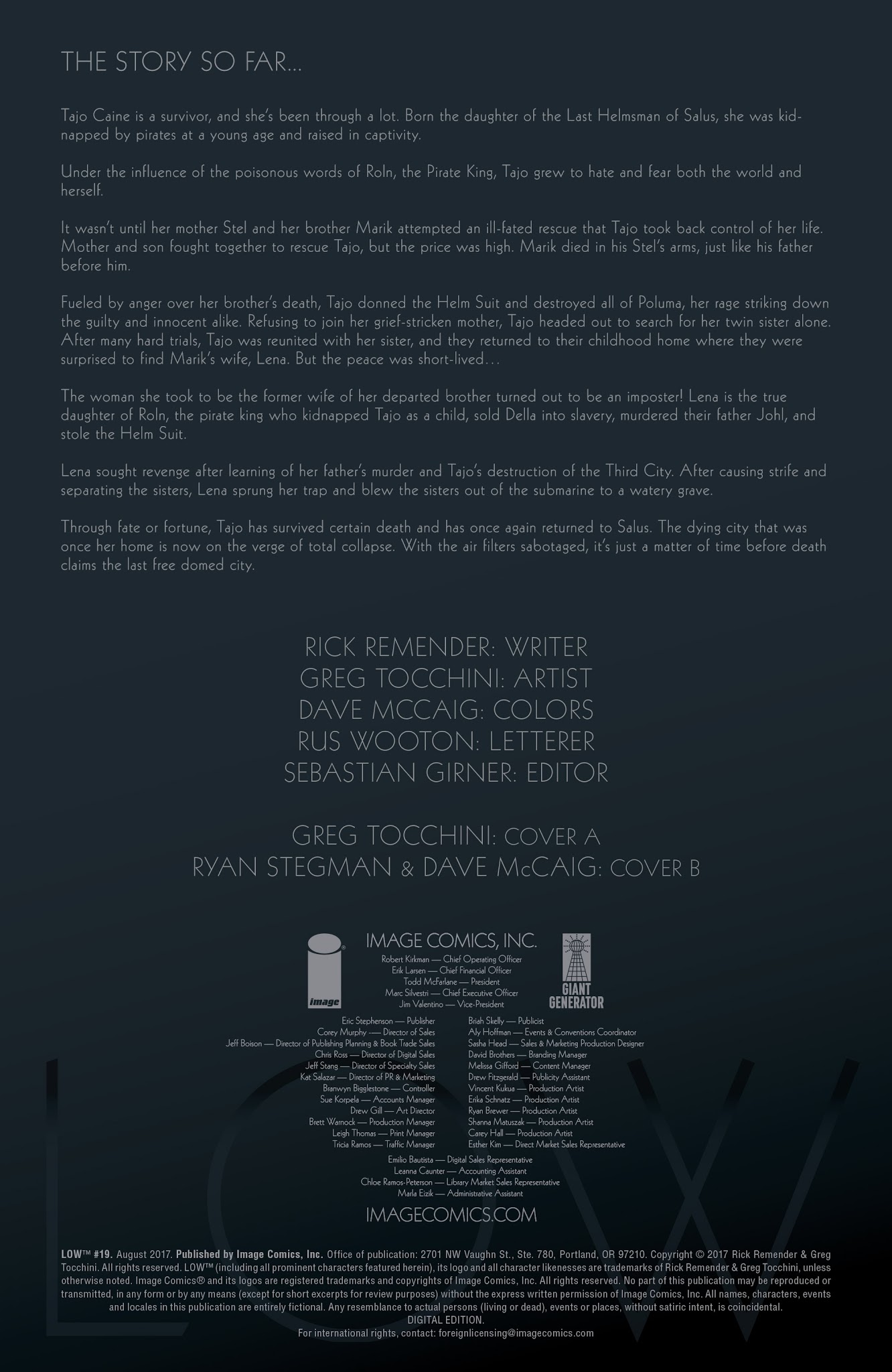 Read online Low comic -  Issue #19 - 2