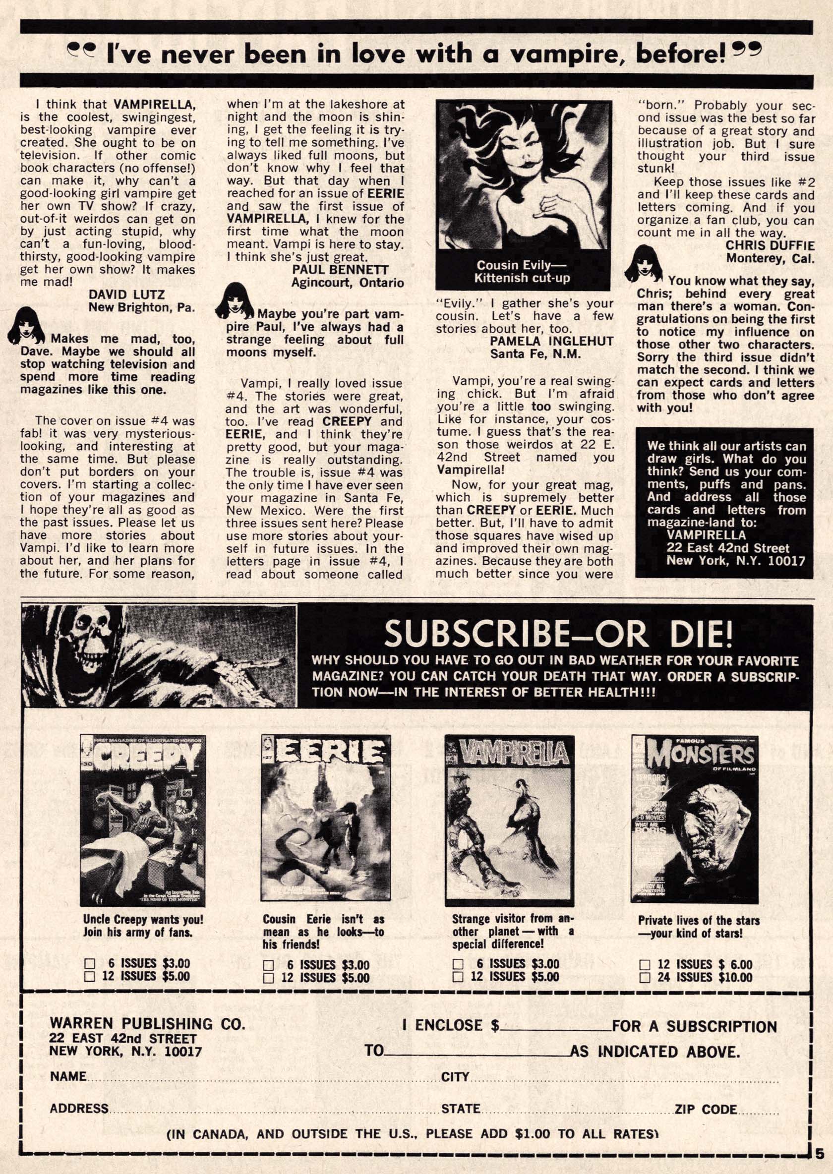 Read online Vampirella (1969) comic -  Issue #6 - 5