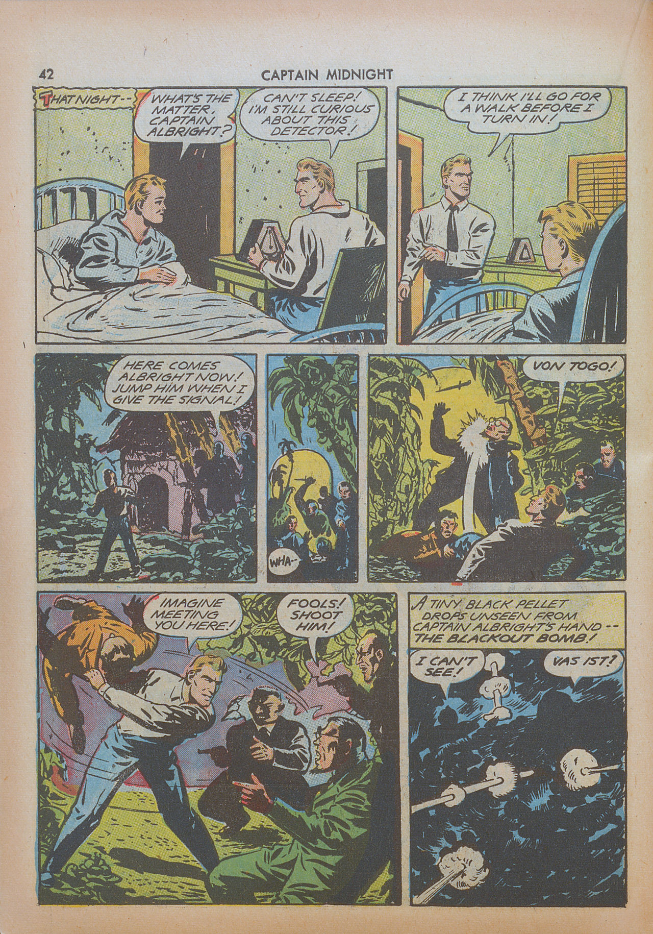 Read online Captain Midnight (1942) comic -  Issue #8 - 42