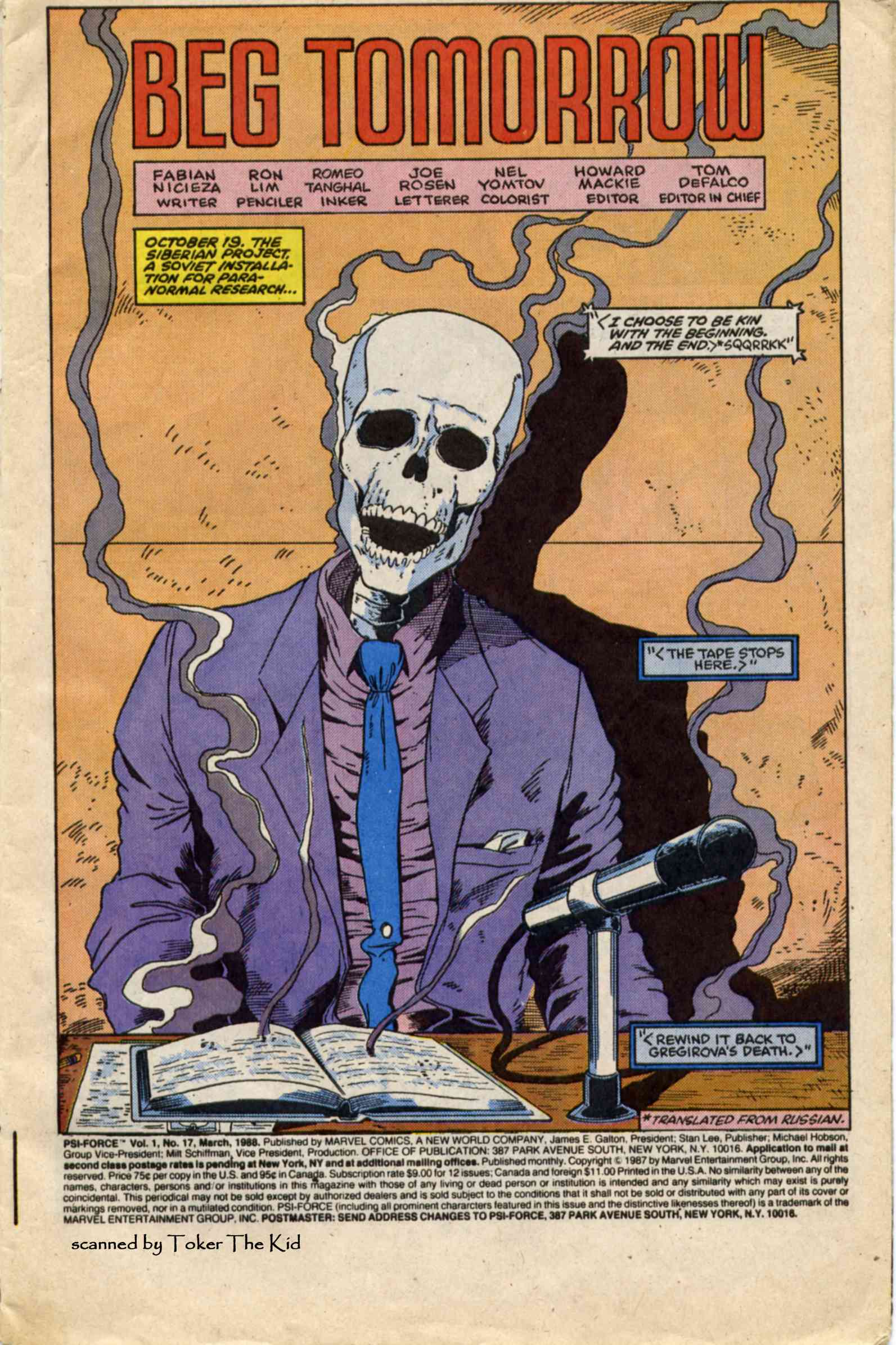 Read online Psi-Force comic -  Issue #17 - 2