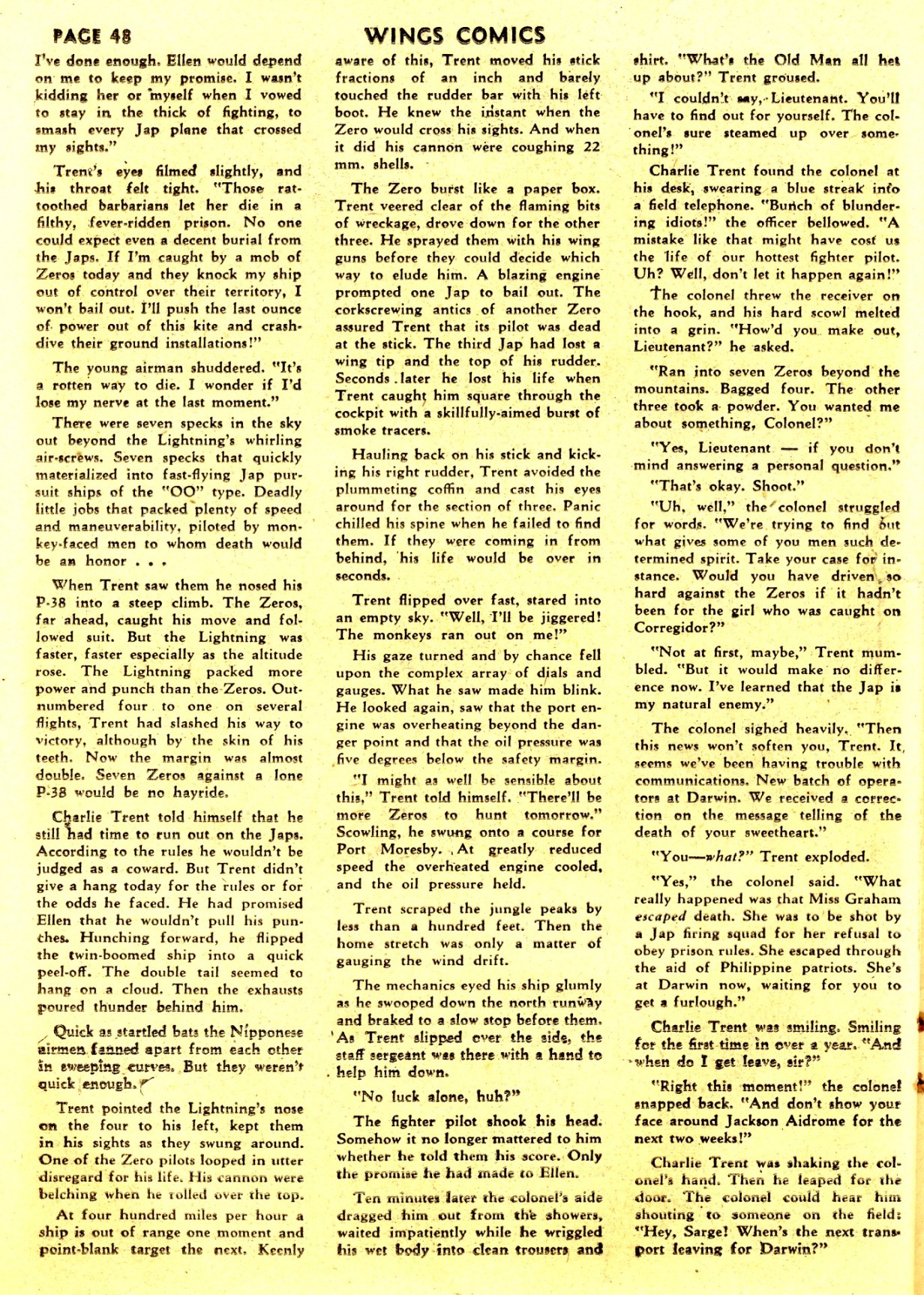 Read online Wings Comics comic -  Issue #33 - 50