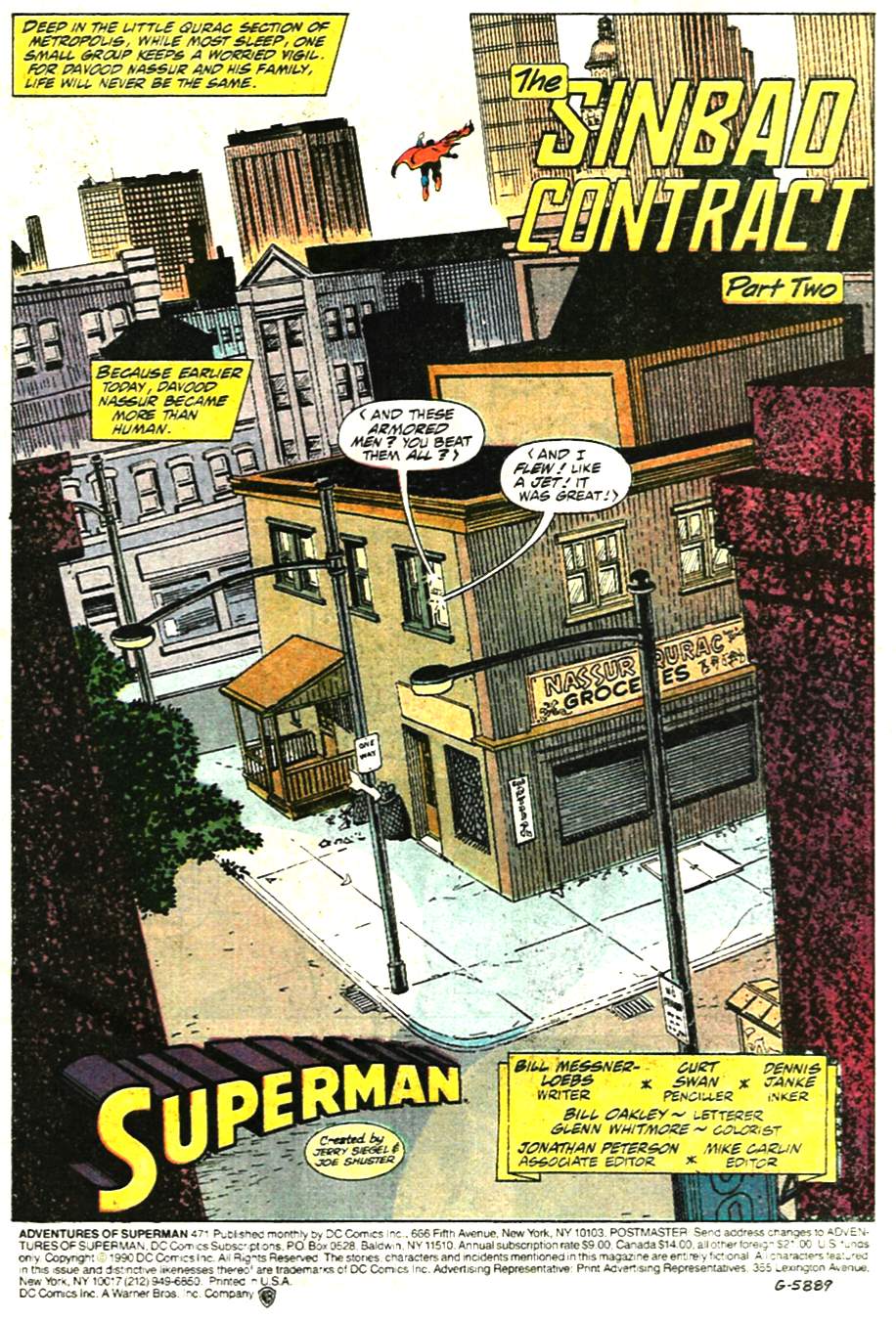 Read online Adventures of Superman (1987) comic -  Issue #471 - 2