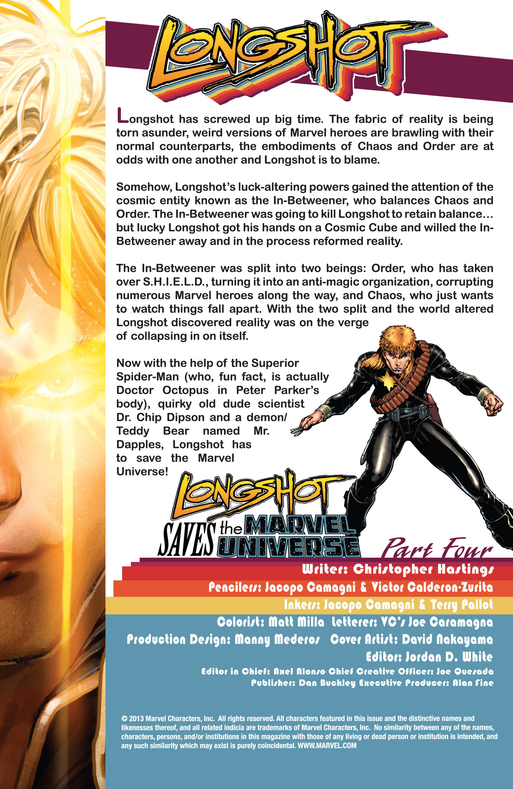 Read online Longshot Saves the Marvel Universe comic -  Issue #4 - 2