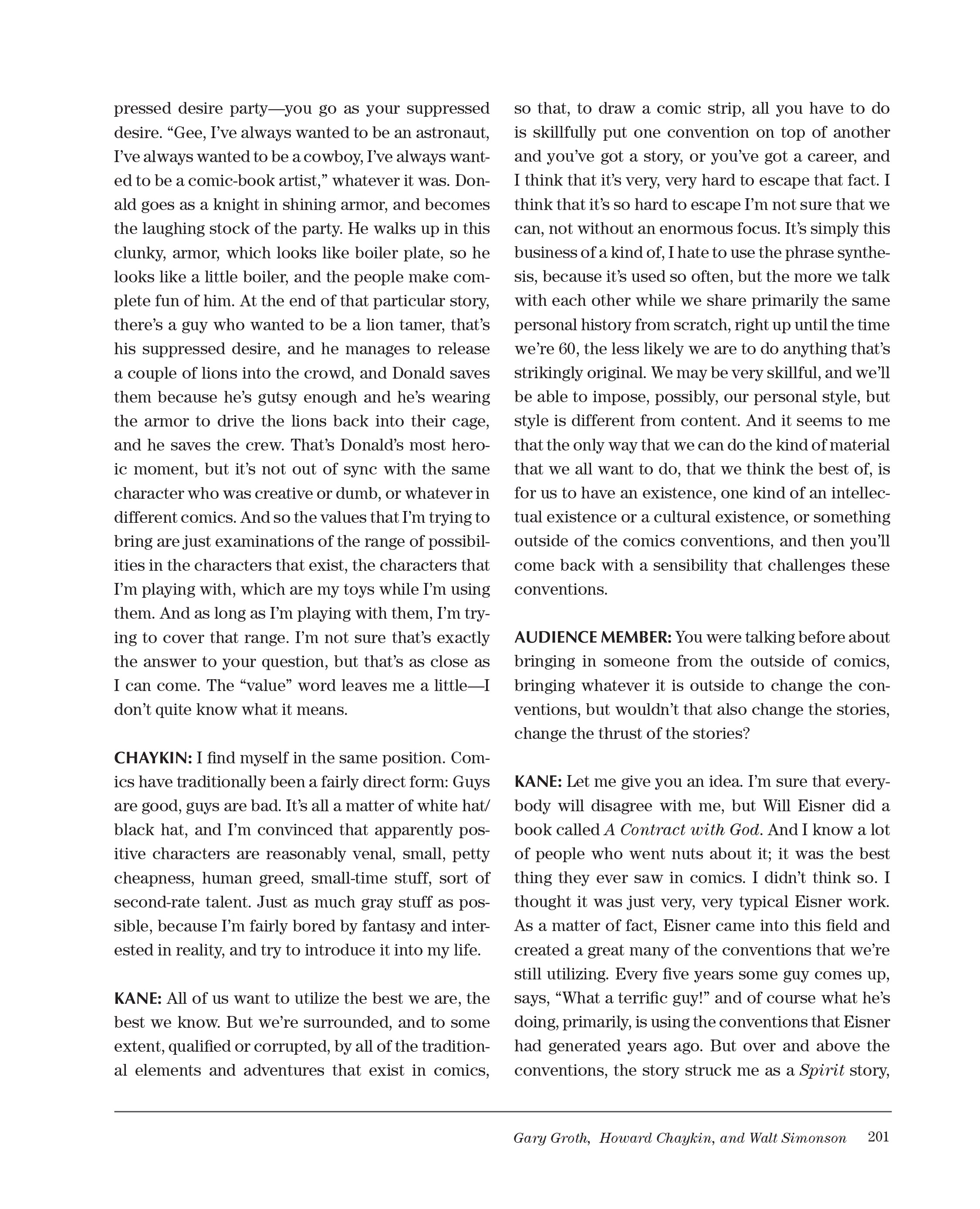 Read online Sparring With Gil Kane: Colloquies On Comic Art and Aesthetics comic -  Issue # TPB (Part 3) - 1