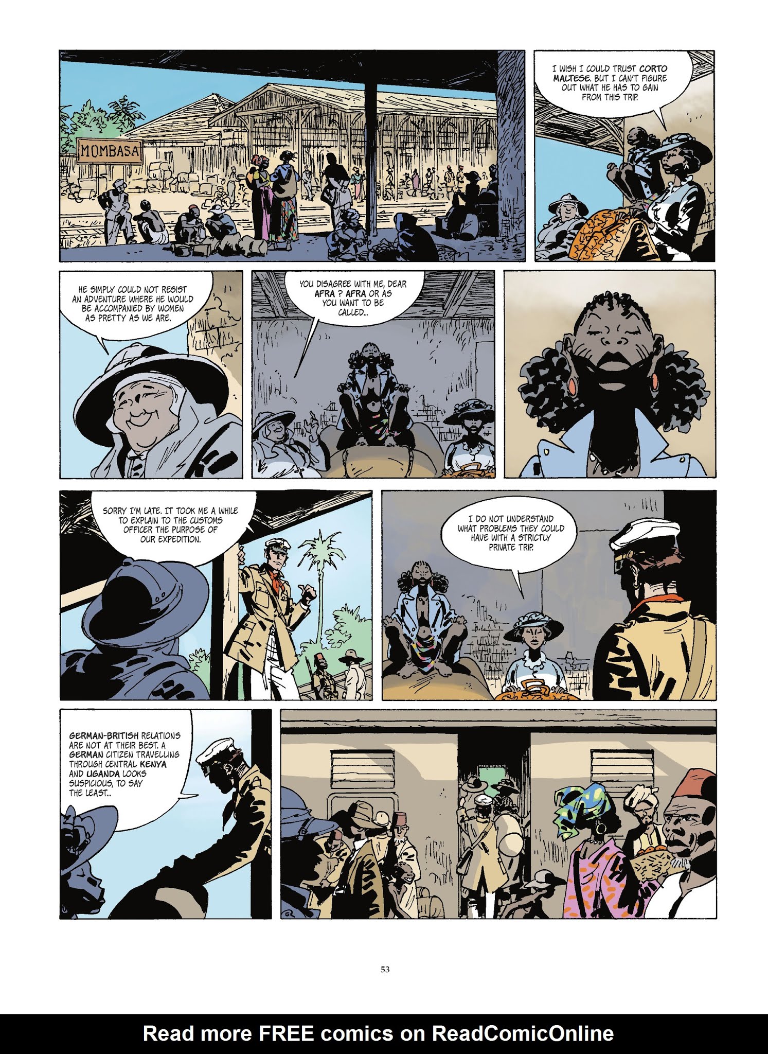 Read online Corto Maltese [GER] comic -  Issue #16 - 53