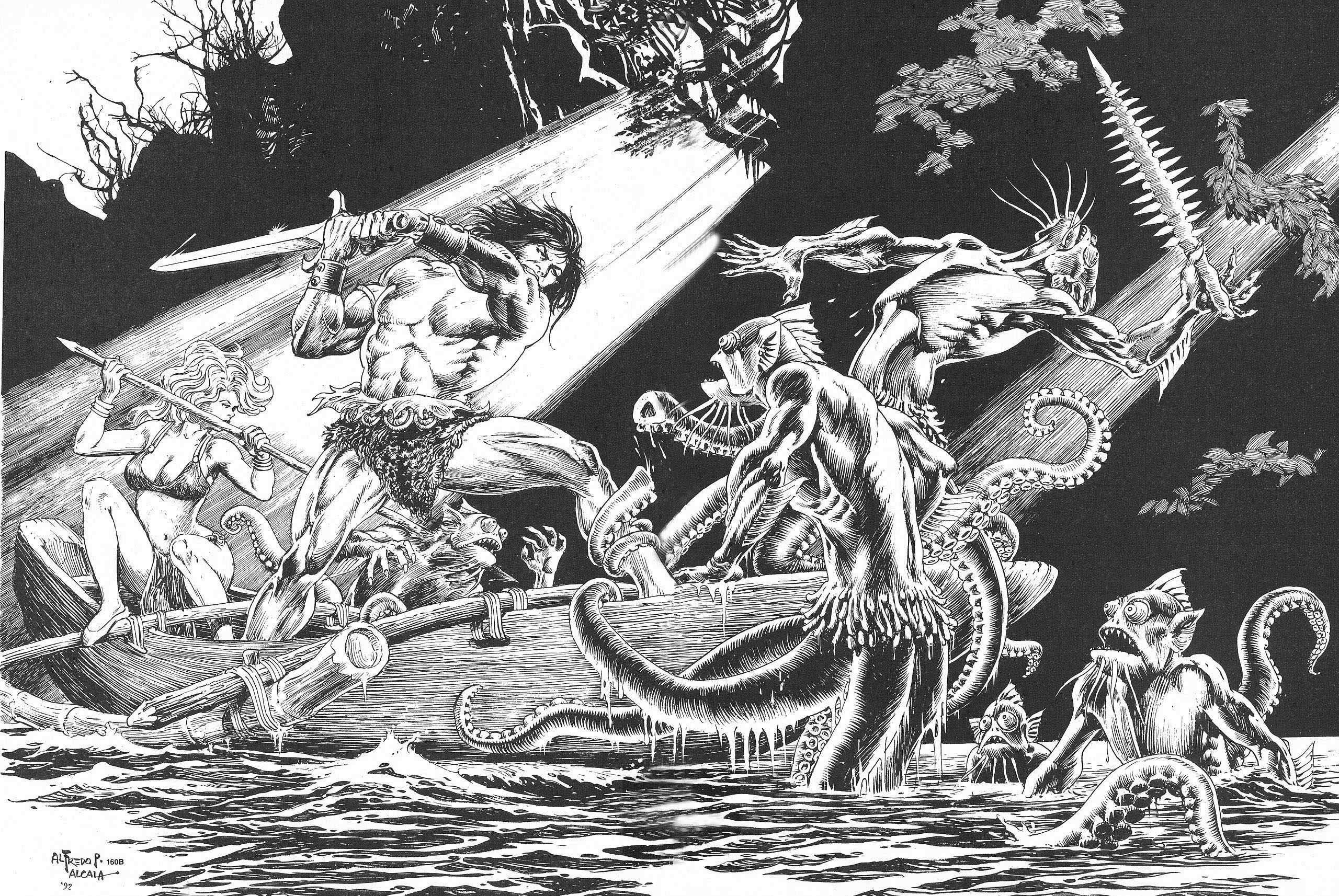 Read online The Savage Sword Of Conan comic -  Issue #207 - 53