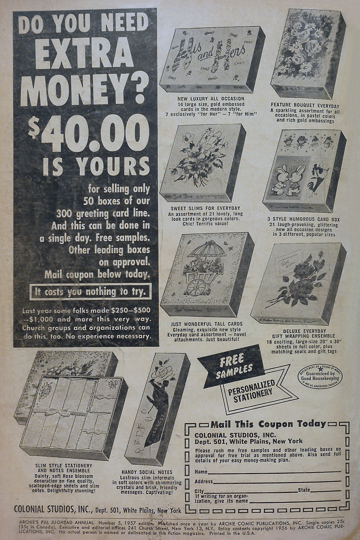 Read online Archie's Pal Jughead Annual comic -  Issue #5 - 1