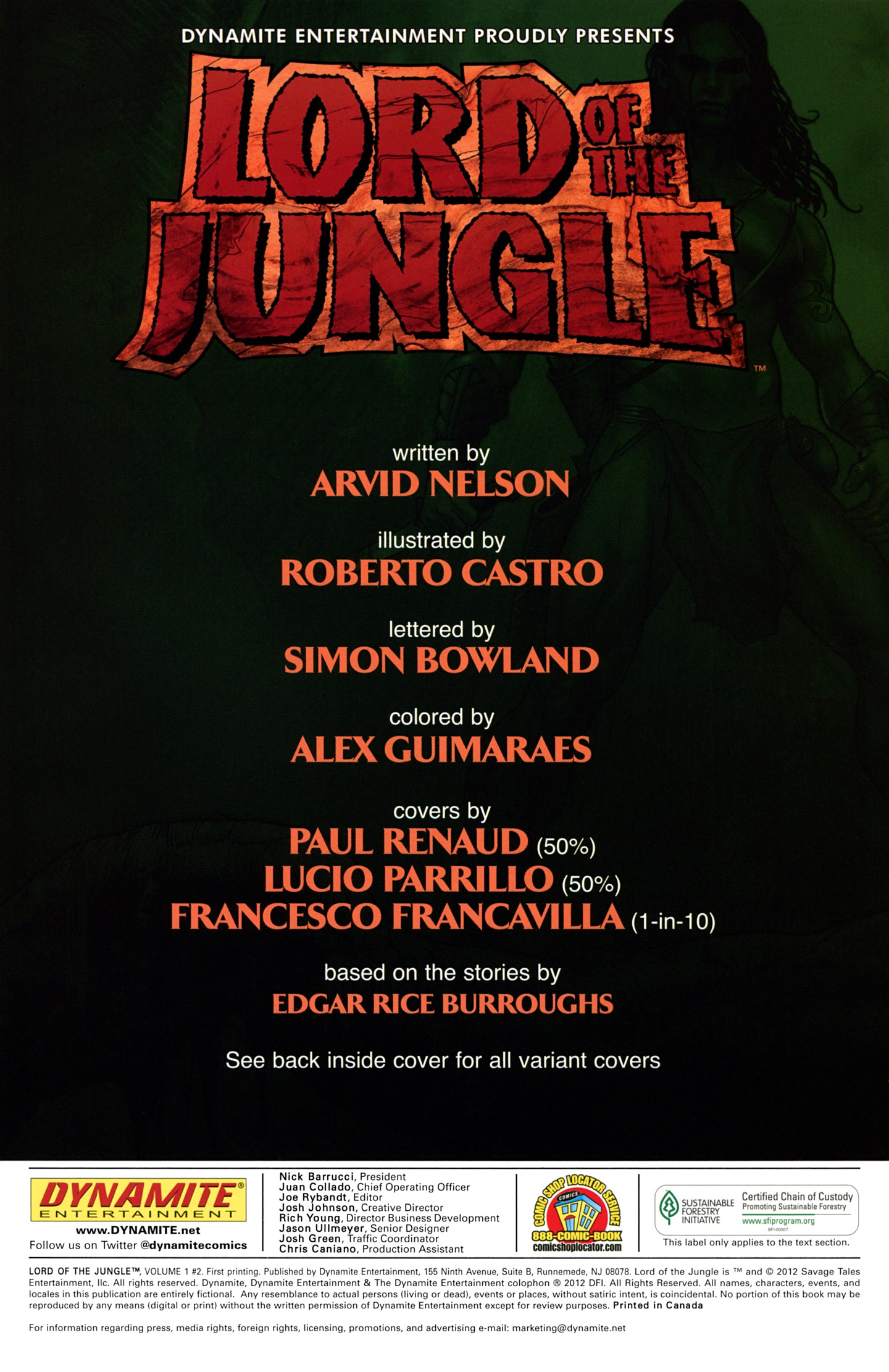 Read online Lord Of The Jungle (2012) comic -  Issue #2 - 2
