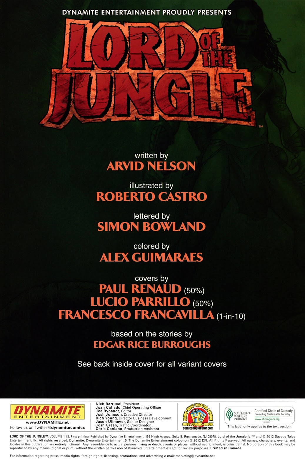 Lord Of The Jungle (2012) issue 2 - Page 2