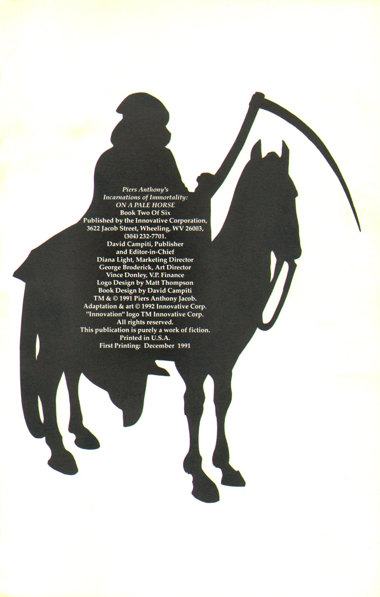 Read online Piers Anthony's Incarnations of Immortality: On A Pale Horse comic -  Issue #2 - 3