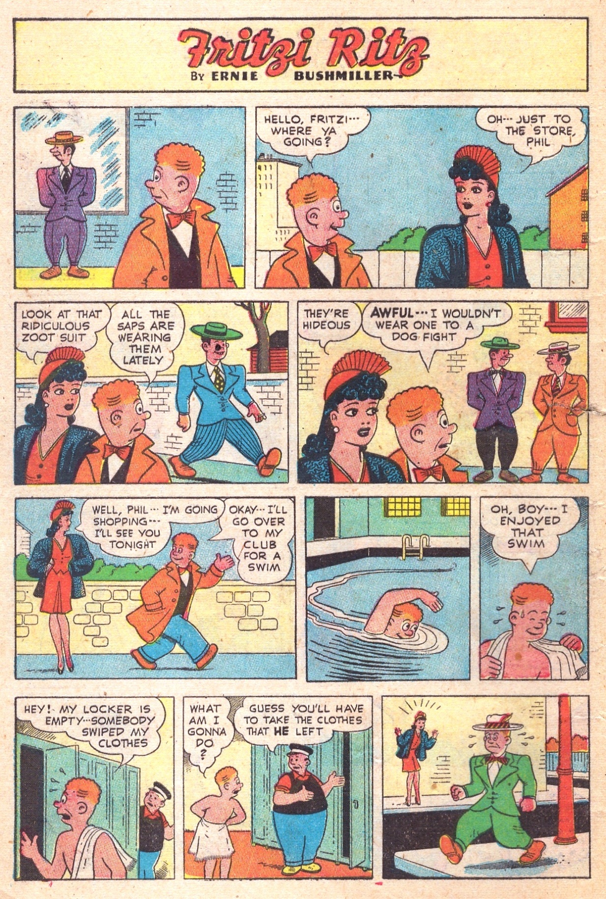 Read online Fritzi Ritz (1948) comic -  Issue #1 - 10