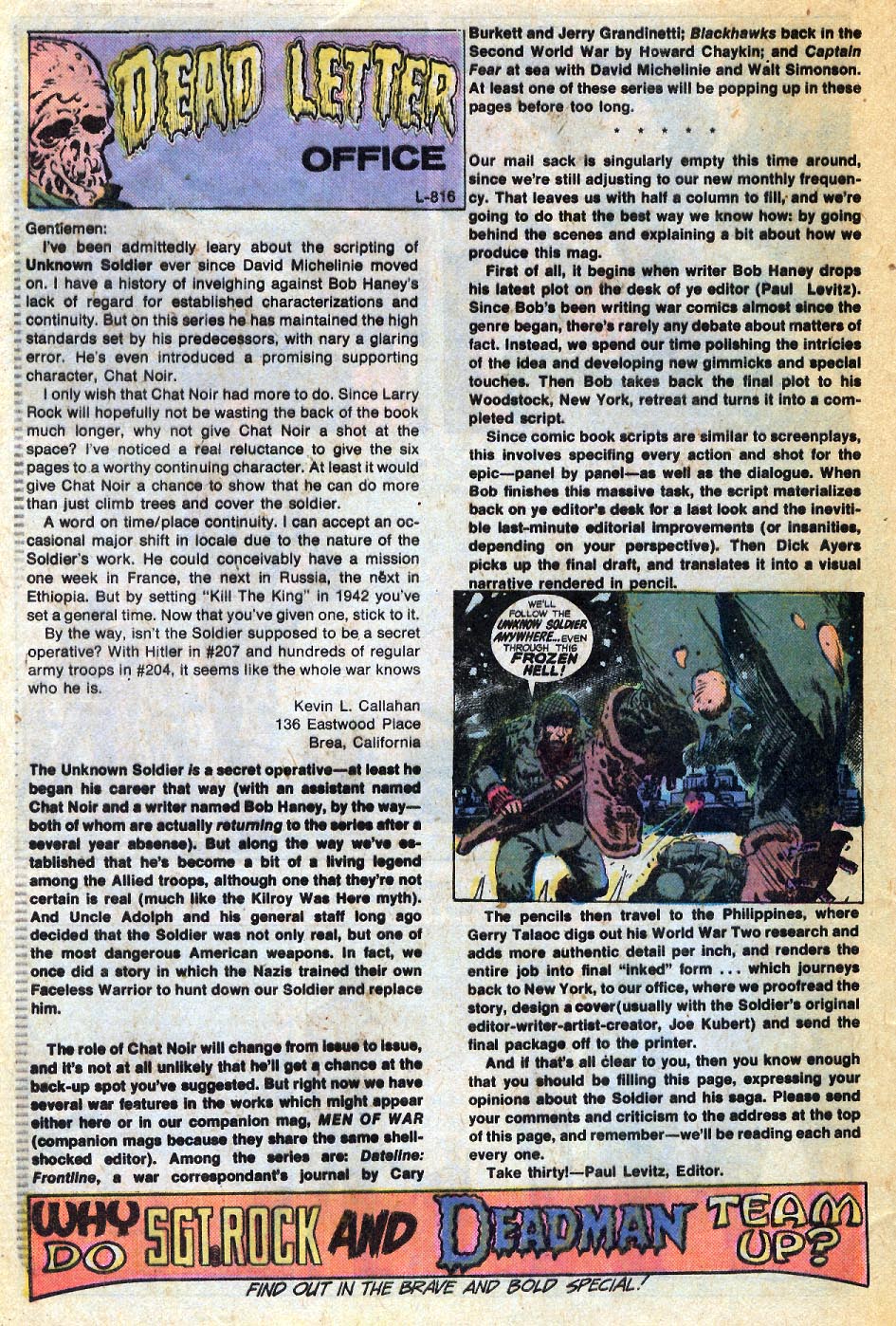 Read online Unknown Soldier (1977) comic -  Issue #211 - 18