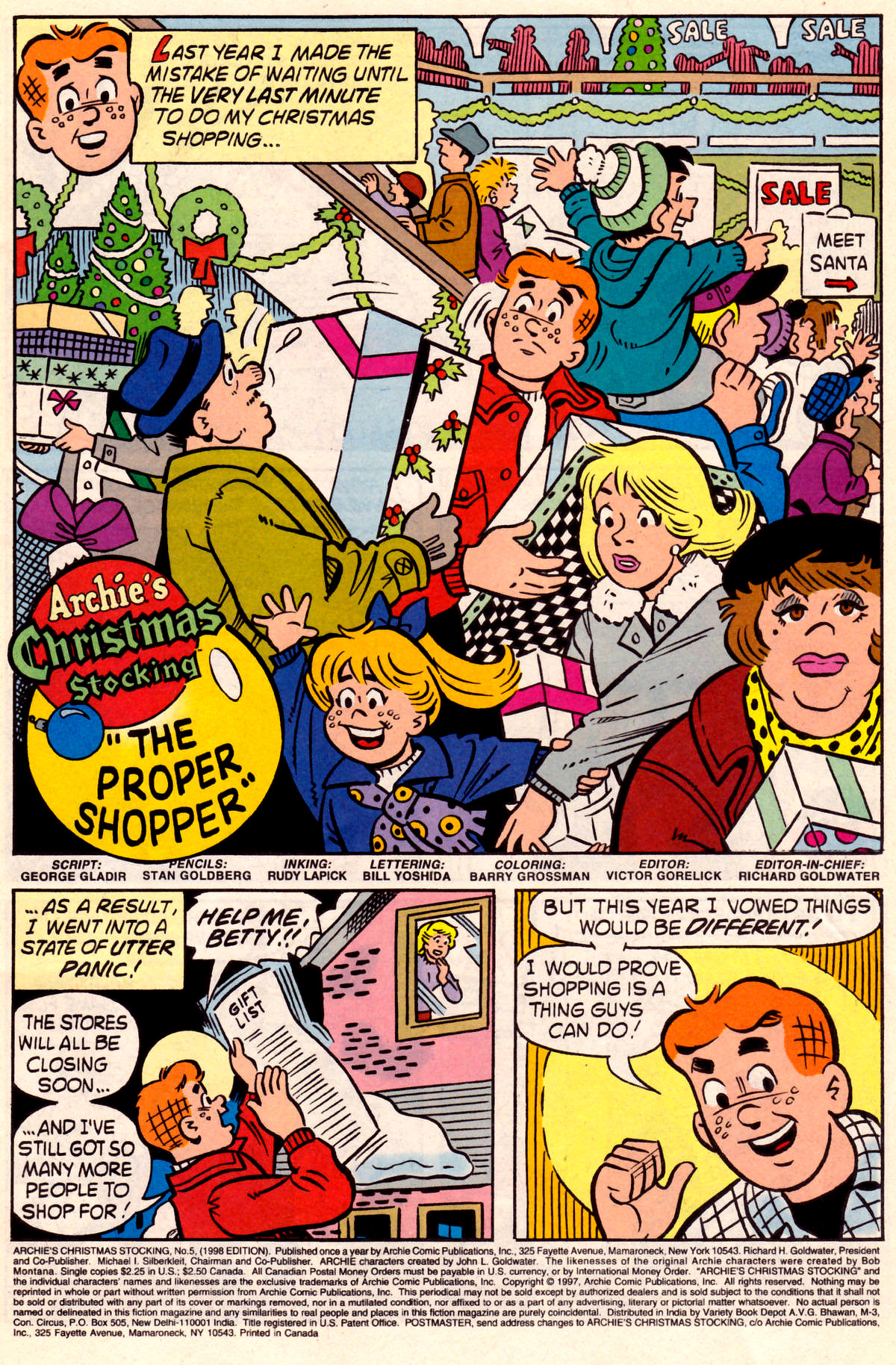 Read online Archie's Christmas Stocking comic -  Issue #5 - 2