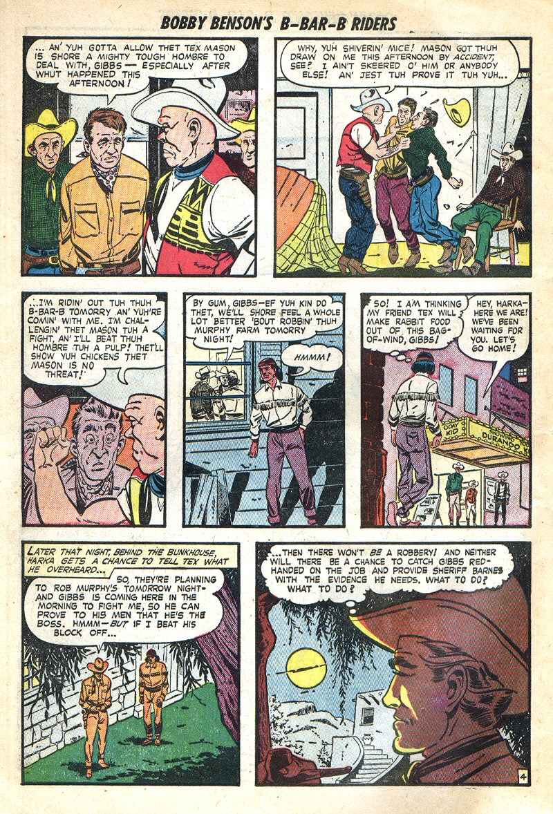 Read online Bobby Benson's B-Bar-B Riders comic -  Issue #3 - 14