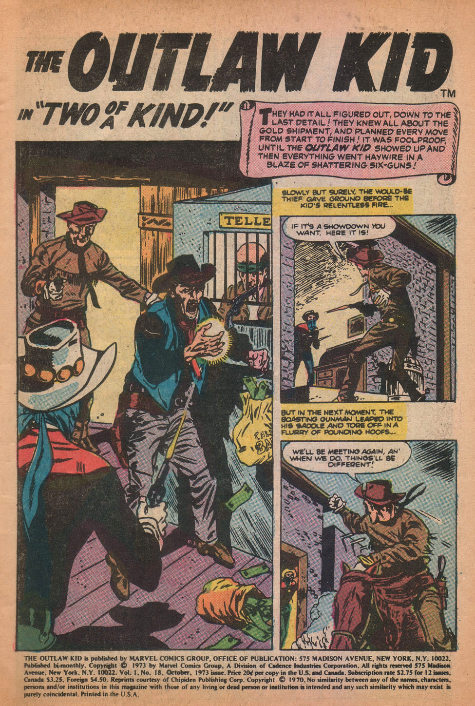 Read online The Outlaw Kid (1970) comic -  Issue #18 - 3