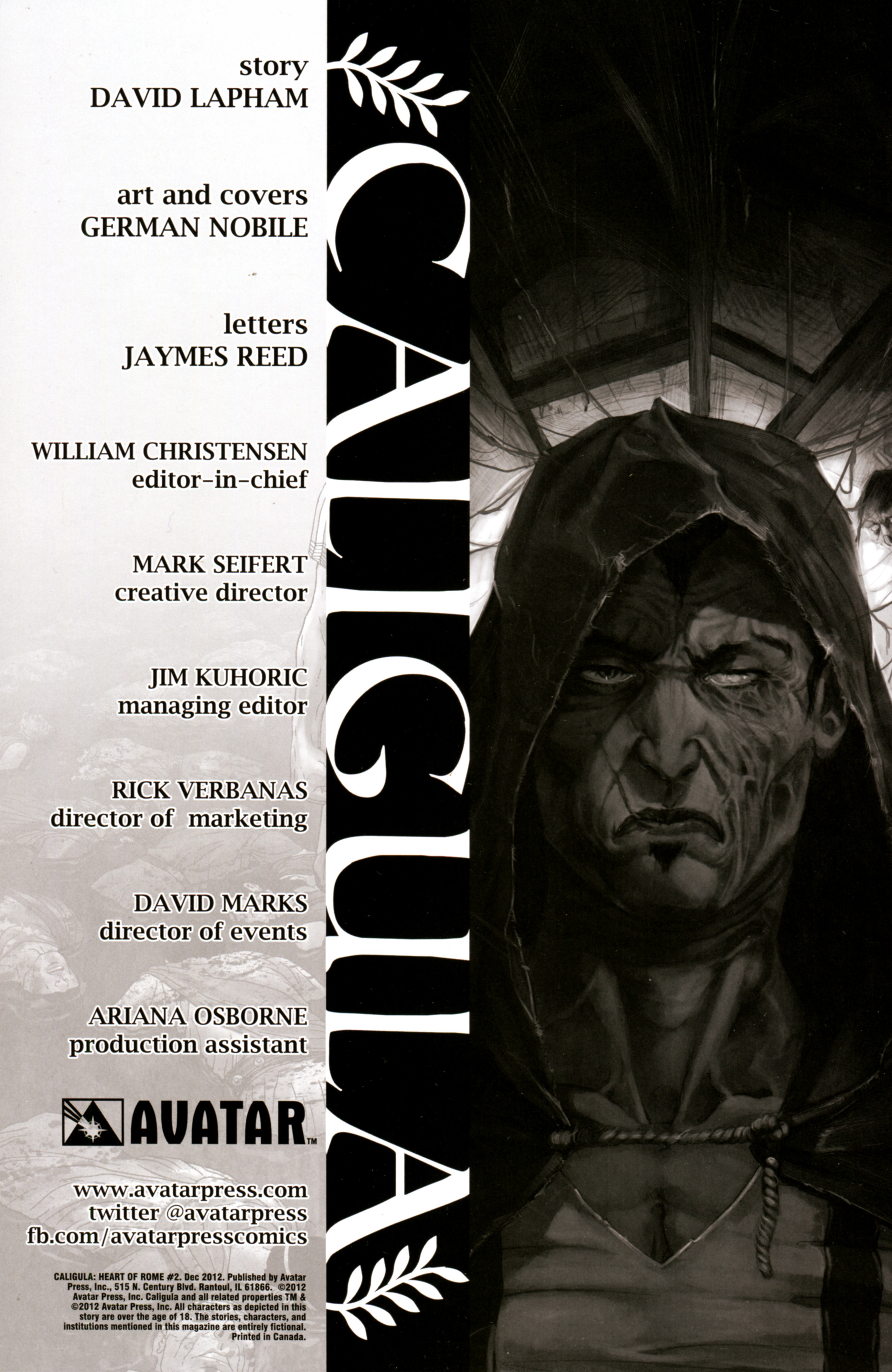 Read online Caligula: Heart of Rome comic -  Issue #2 - 2