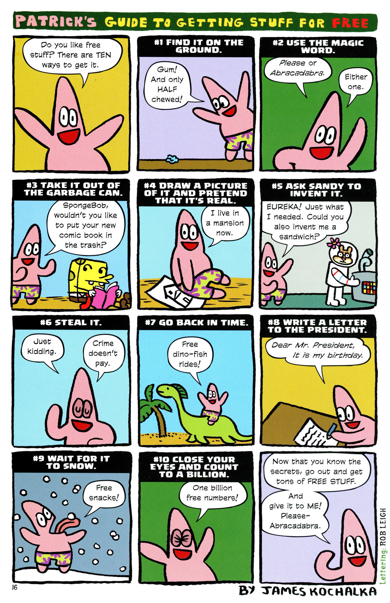 Read online Free Comic Book Day 2016 comic -  Issue # Spongebob Freestyle Funnies - 17