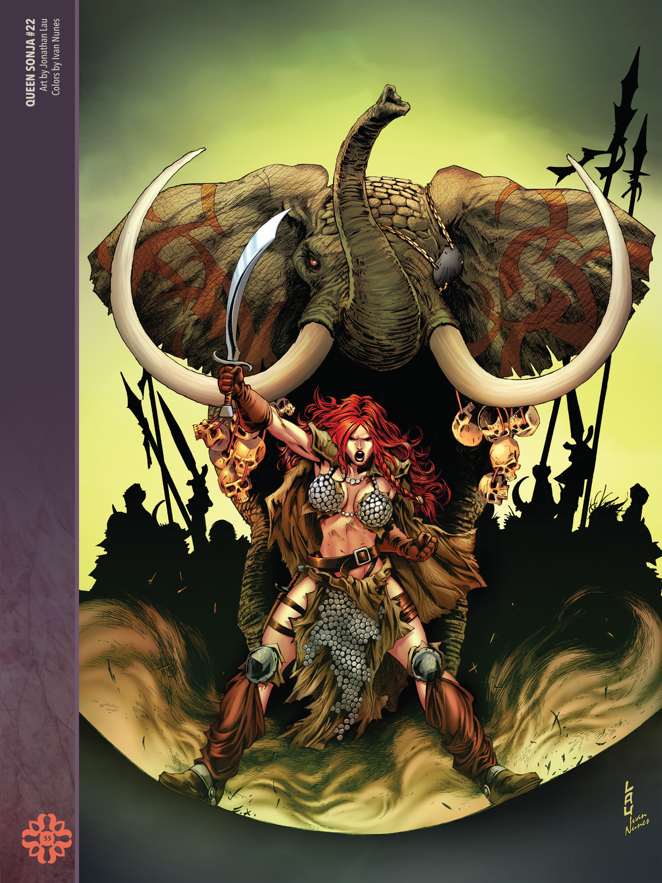 Read online The Art of Red Sonja comic -  Issue # TPB 2 (Part 1) - 55
